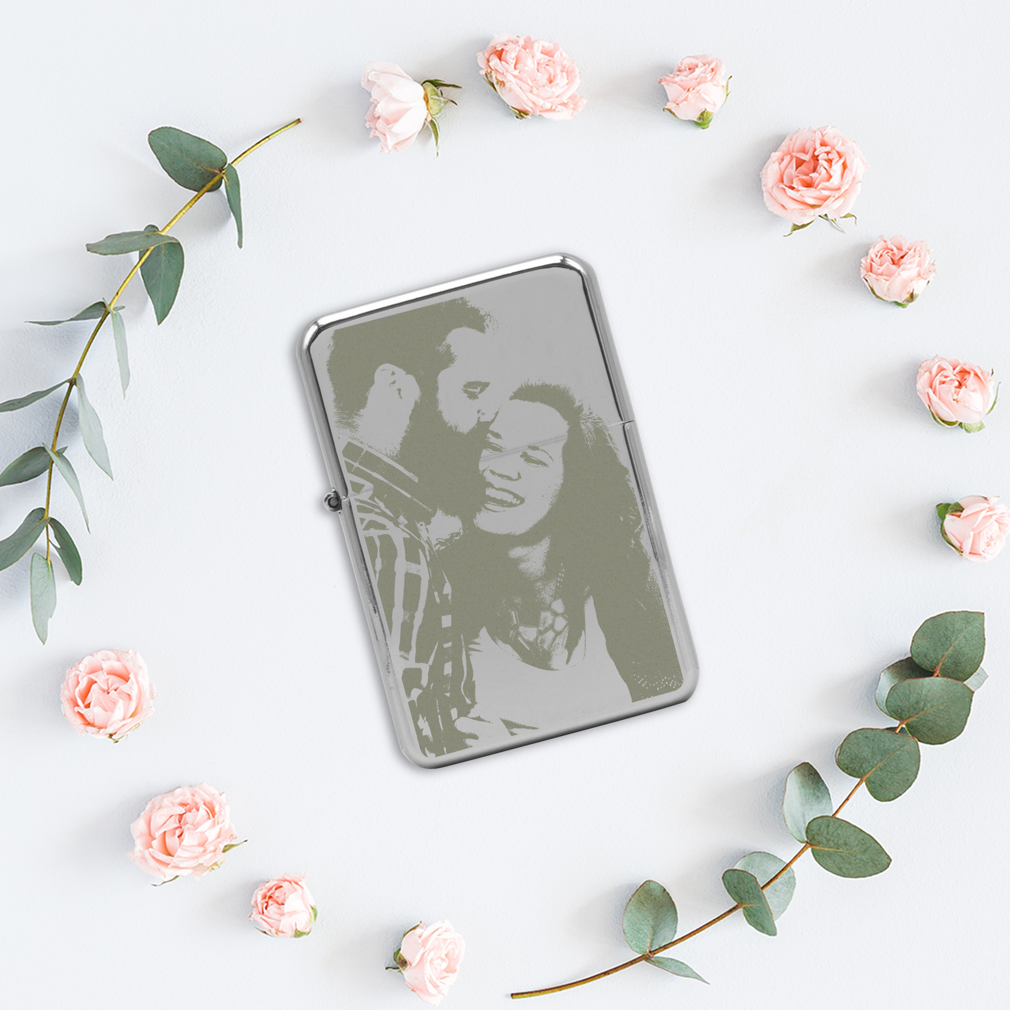 Sturmfeuerzeug-Set "Gravur" einseitig 4