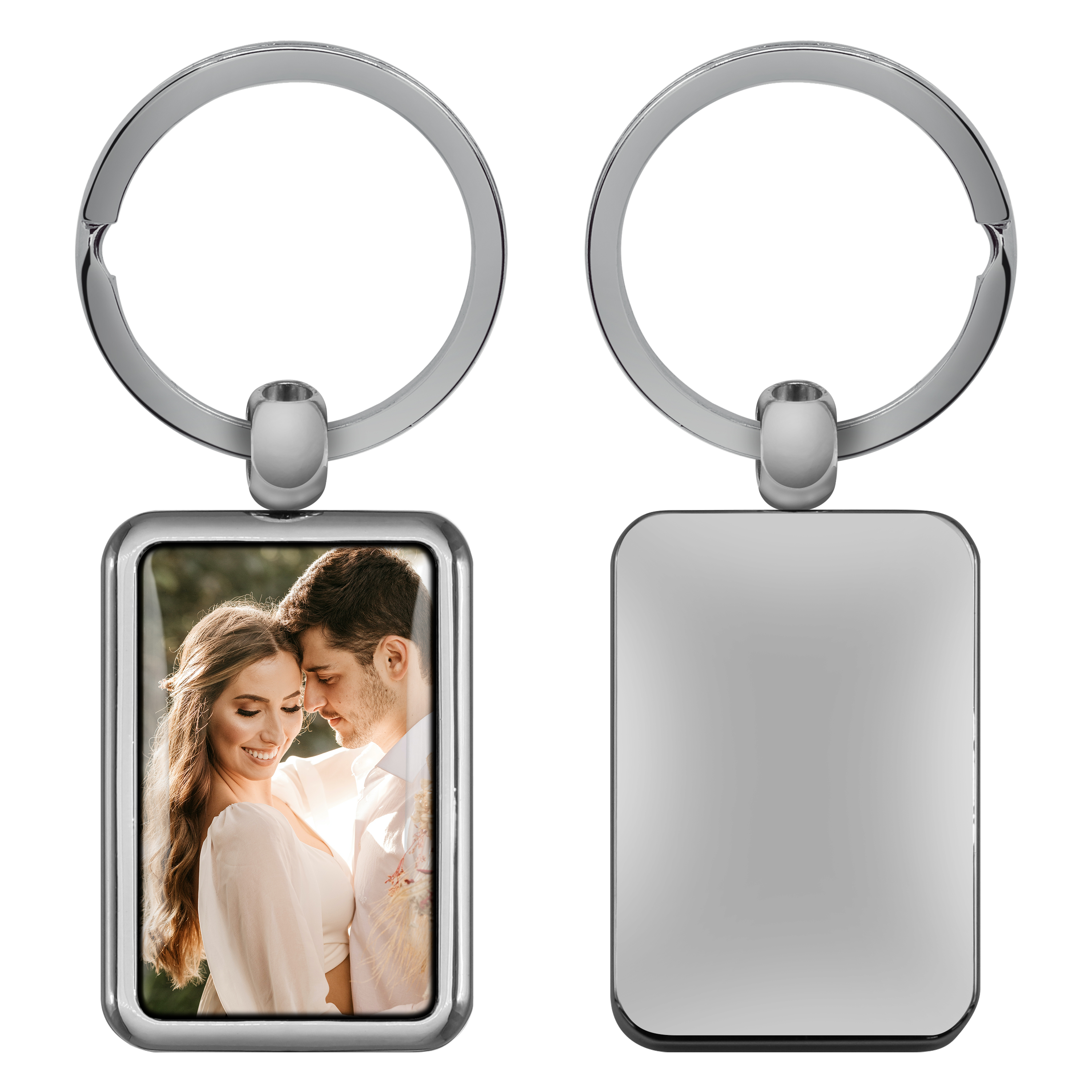 Schlüsselanhänger "Rechteck" Doming 2