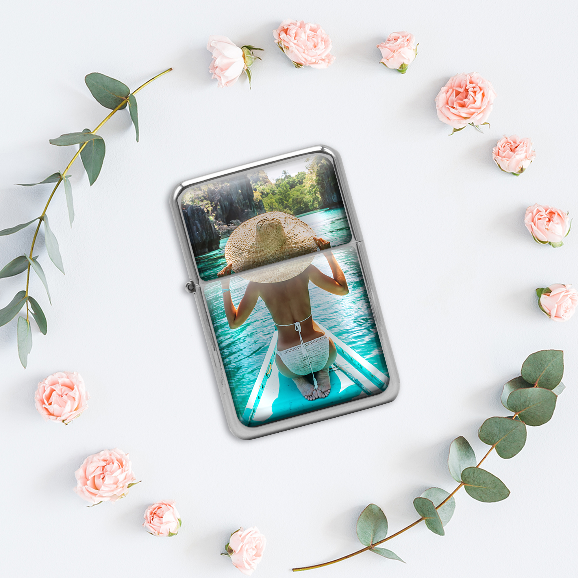 Sturmfeuerzeug-Set "Doming" einseitig 4