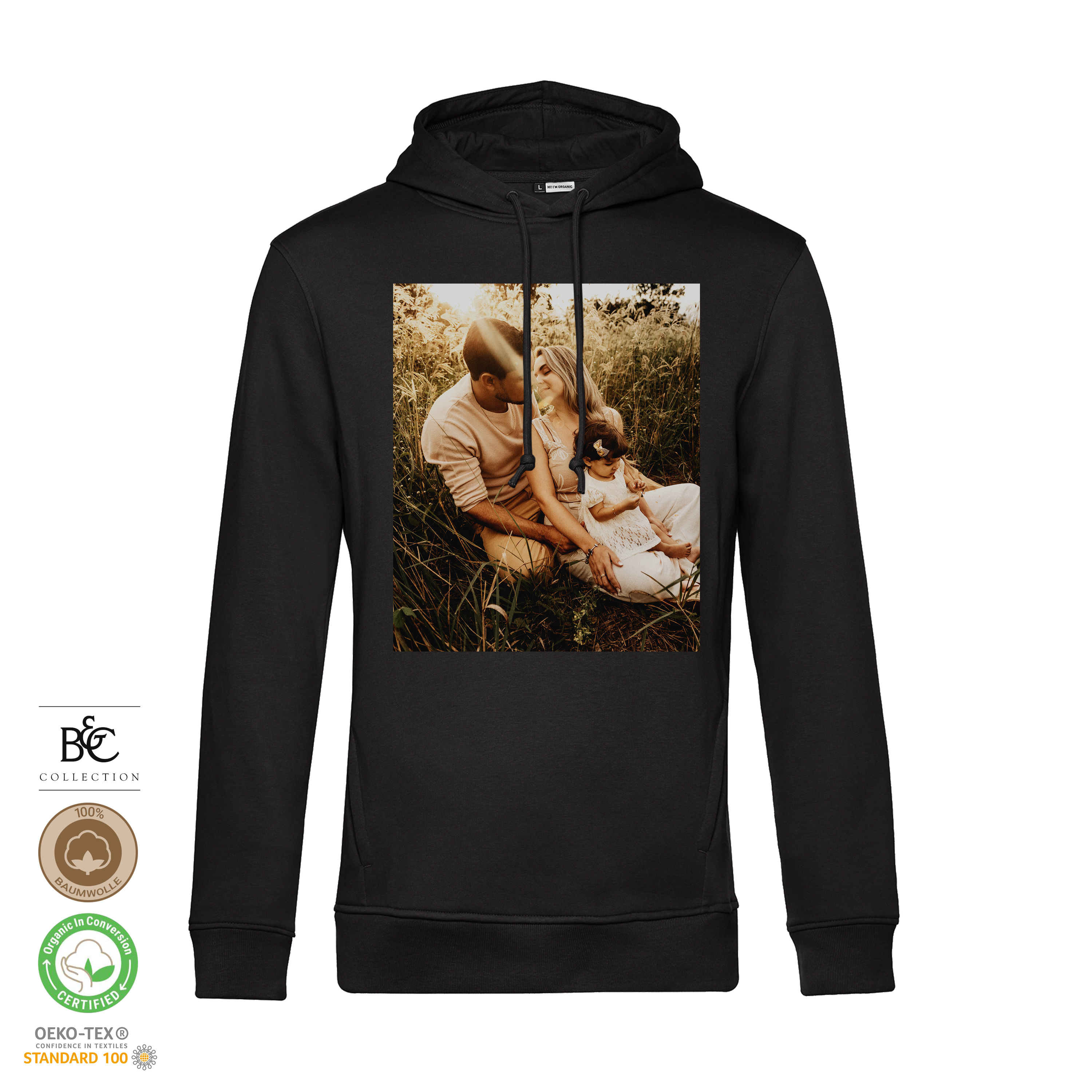 Bio Hoodie S Schwarz 1