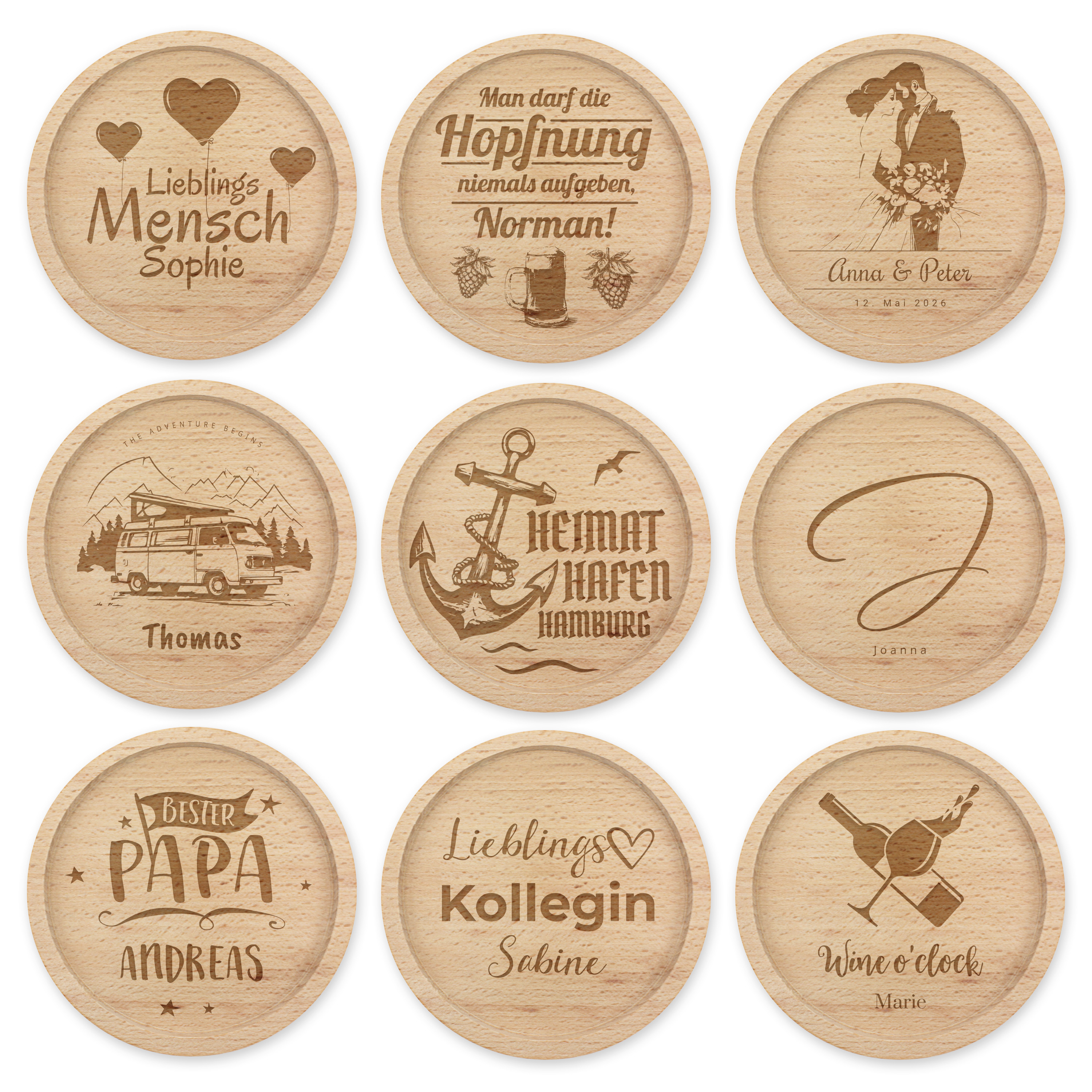 Holz-Untersetzer - Standard 2