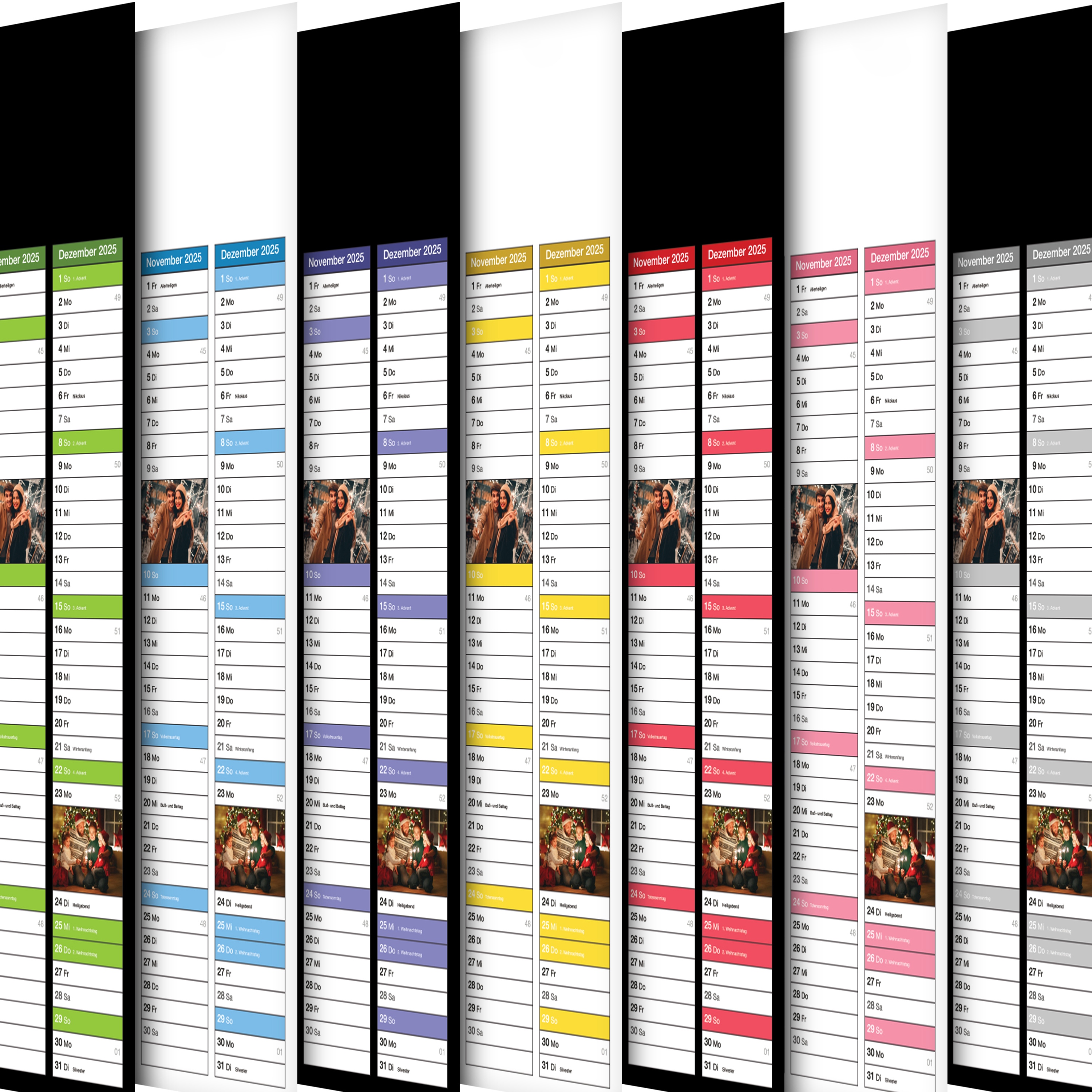 Wandplaner DIN A2 (59,4 x 42 cm) Bilderdruck-Papier 6