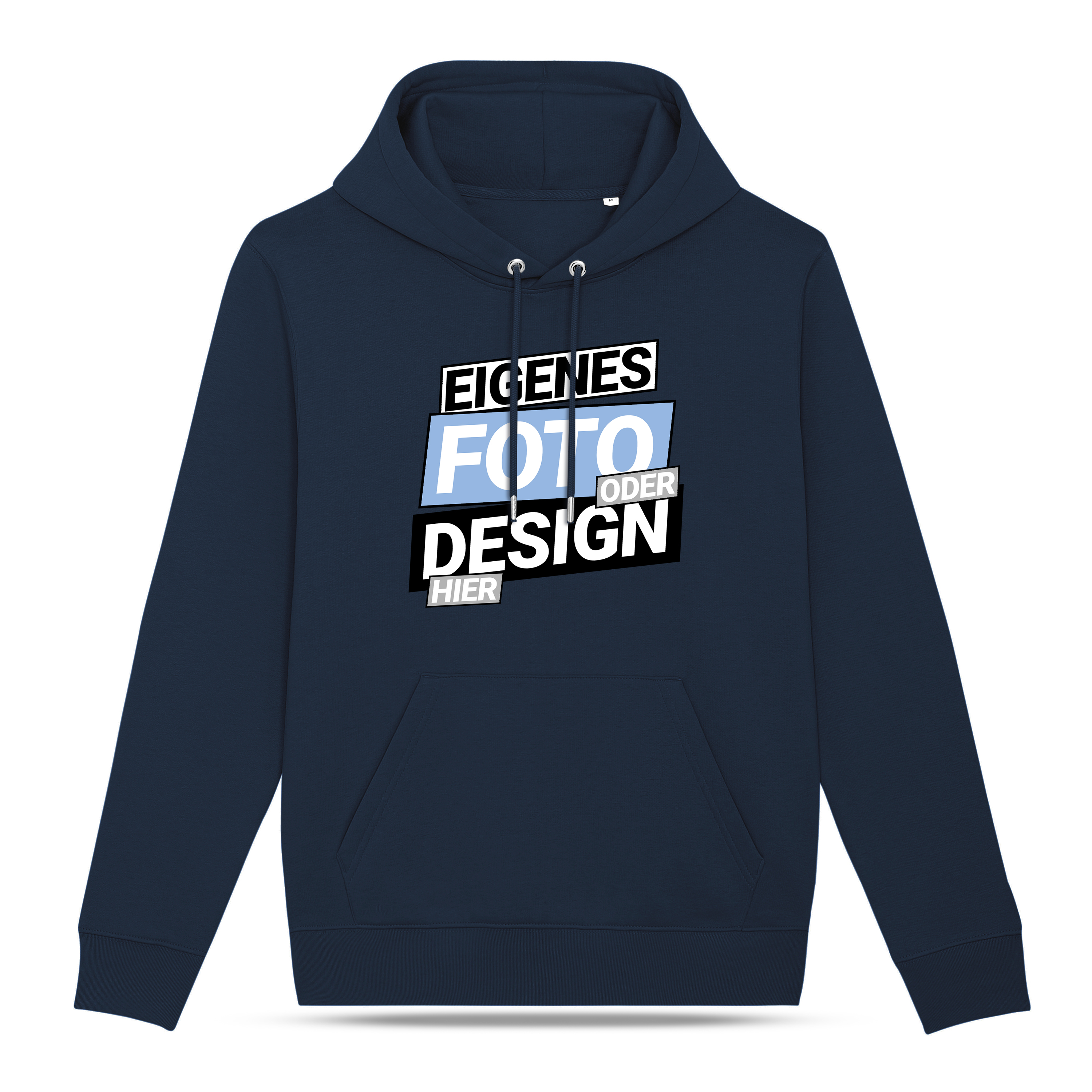 Bio Hoodie „Premium“ Dunkelblau 1