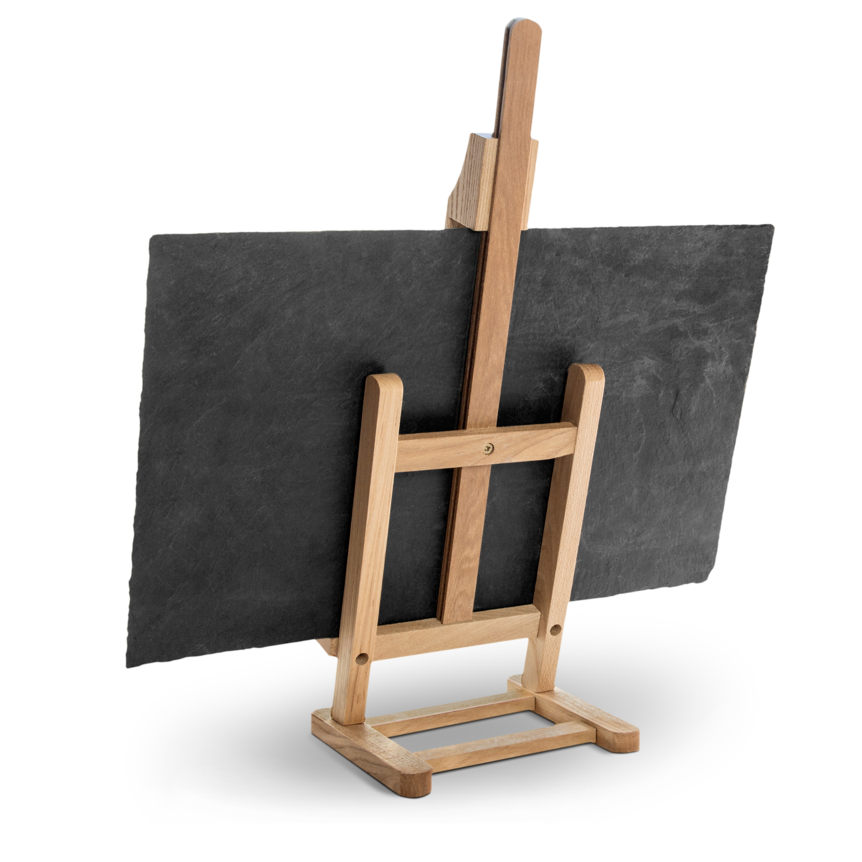 Schieferplatte mit Staffelei 40 cm x 25 cm 2