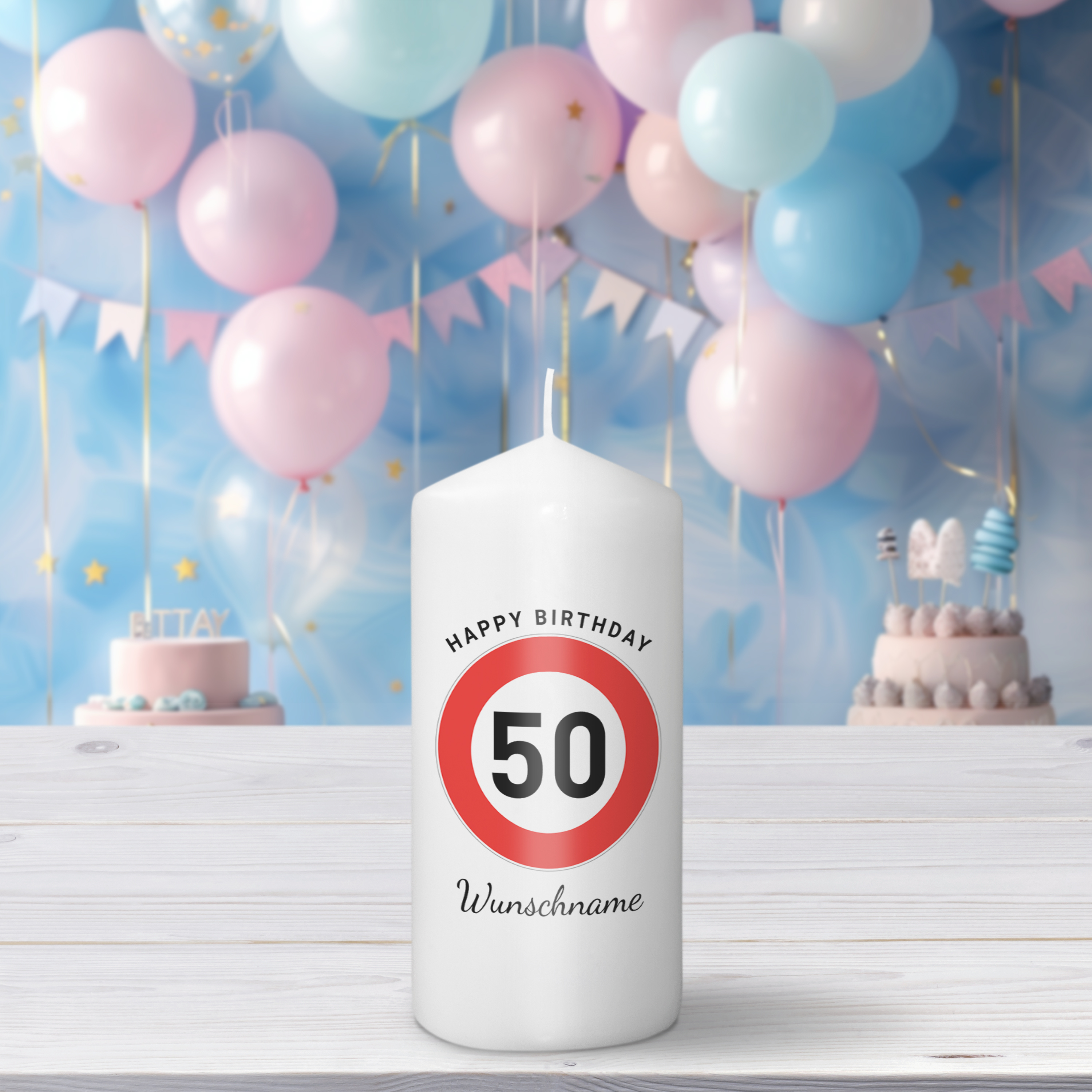 Geburtstagskerze 15 cm 6