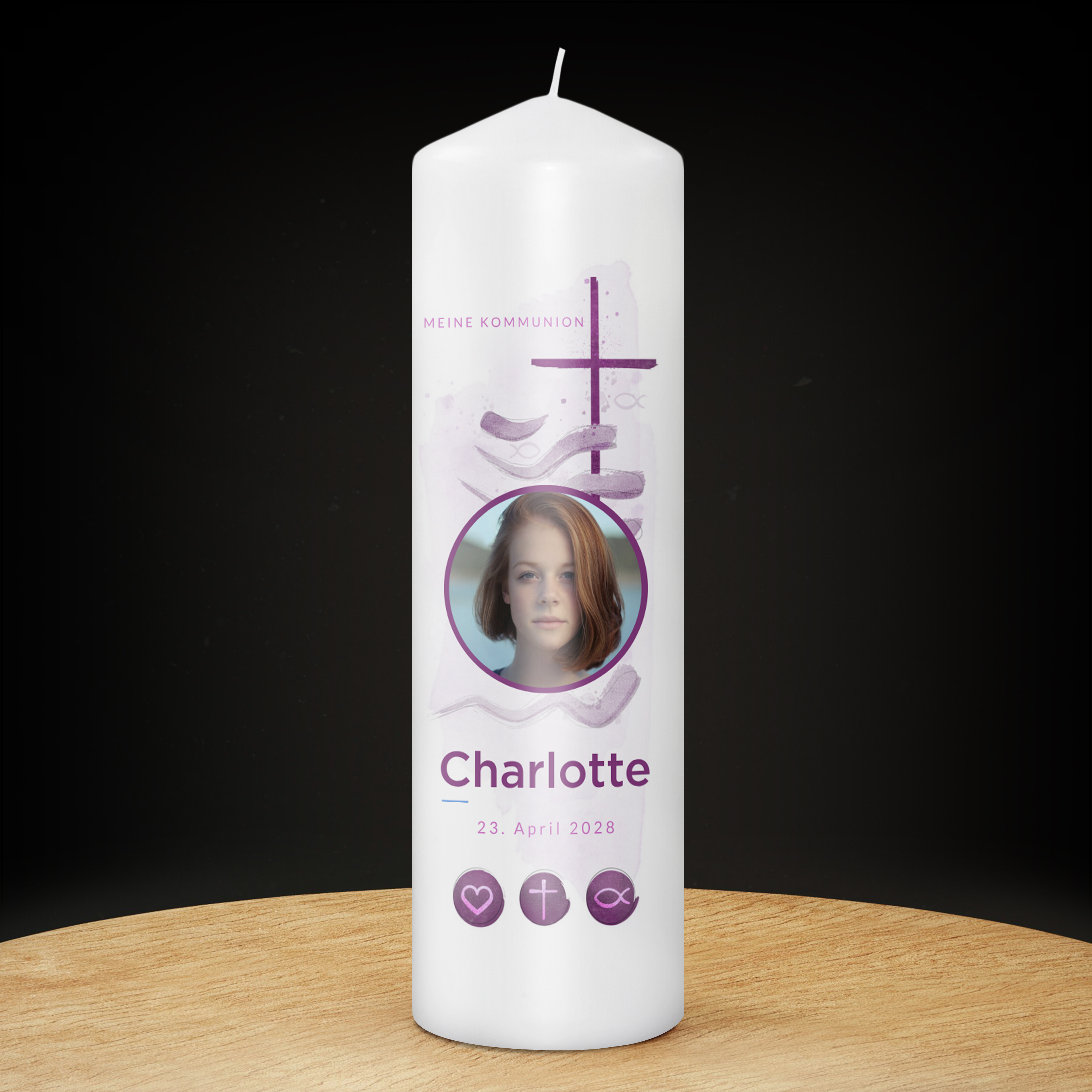 Kommunionkerze 29 cm 8