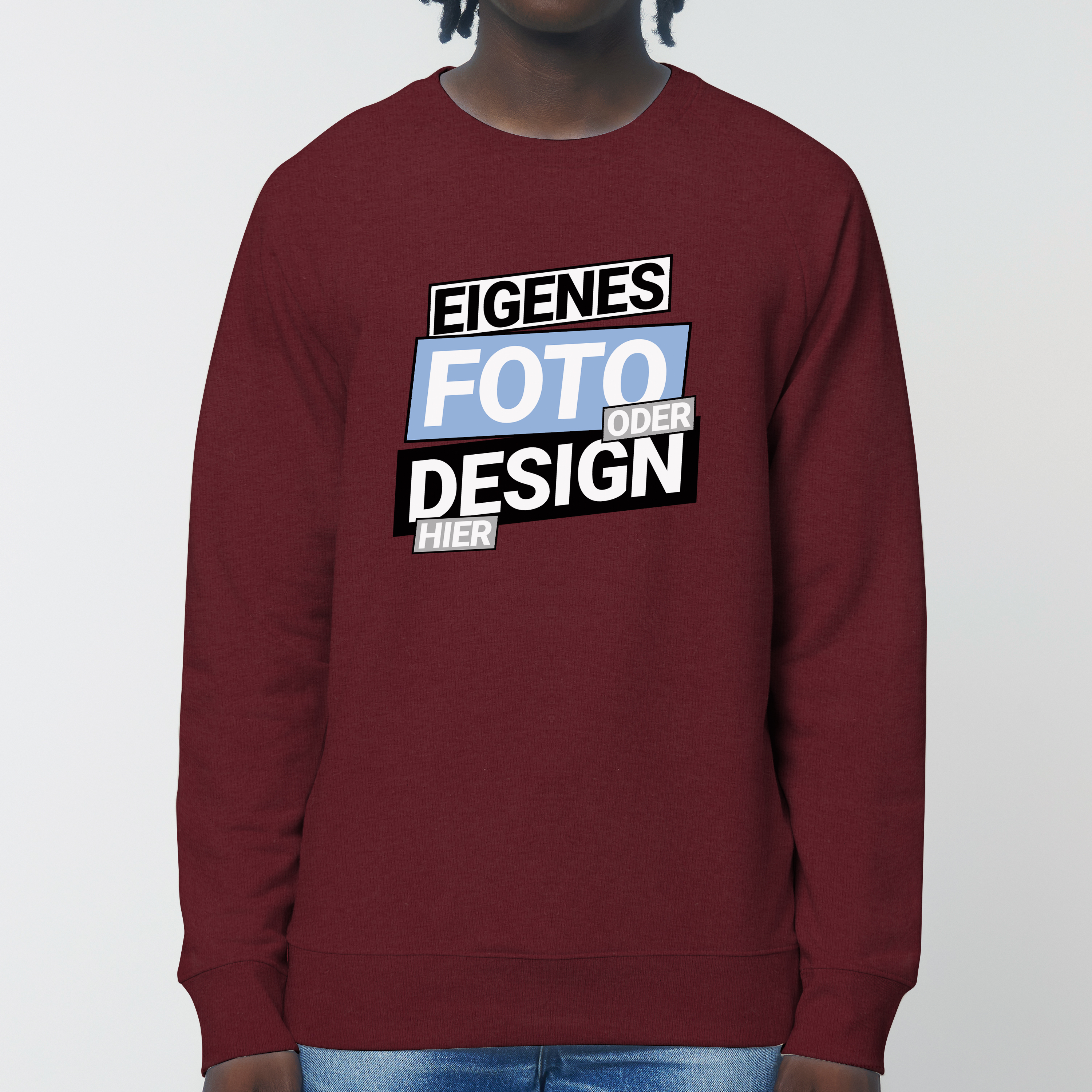 Bio Sweatshirt M Burgund 5