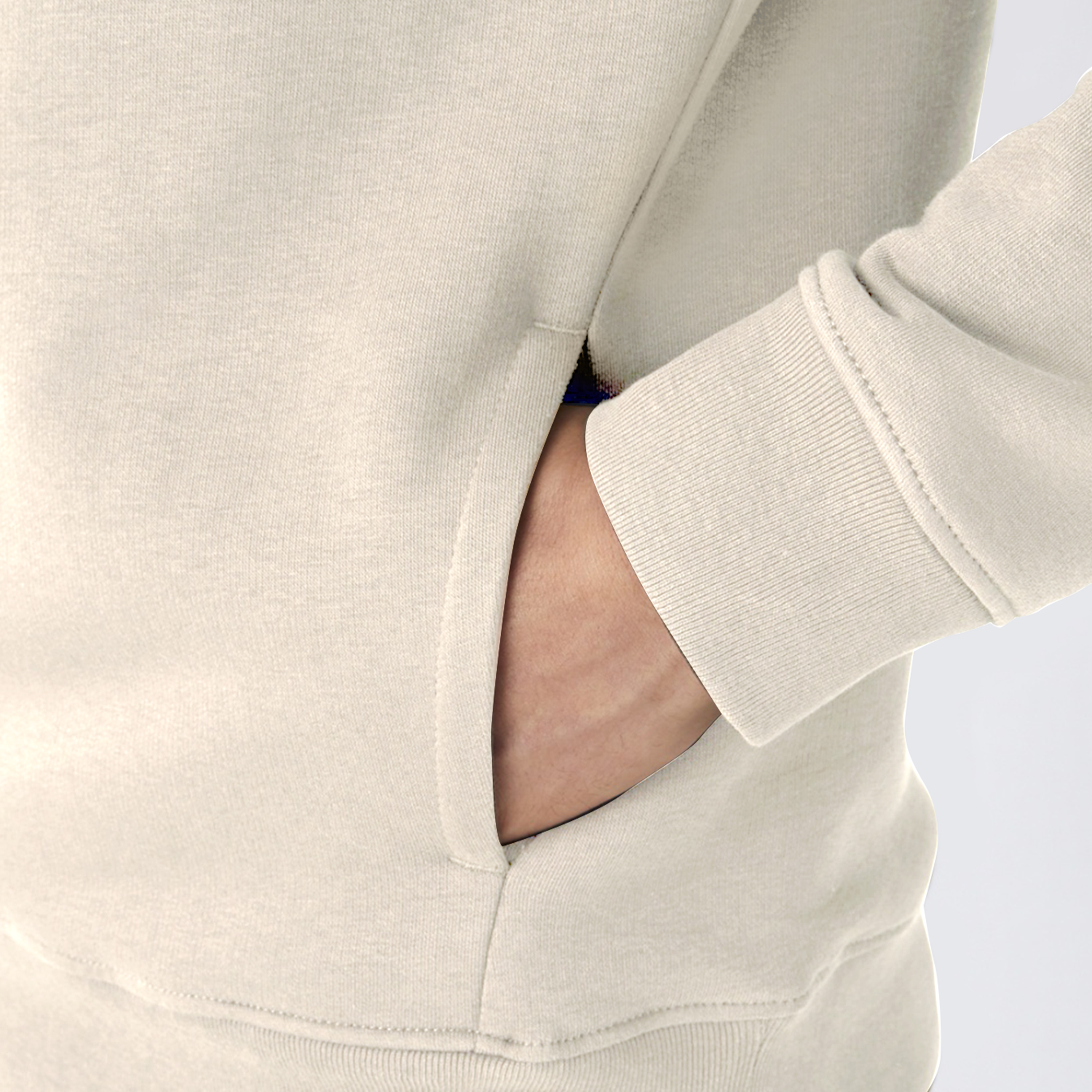 Bio Hoodie S Creme Weiß 5