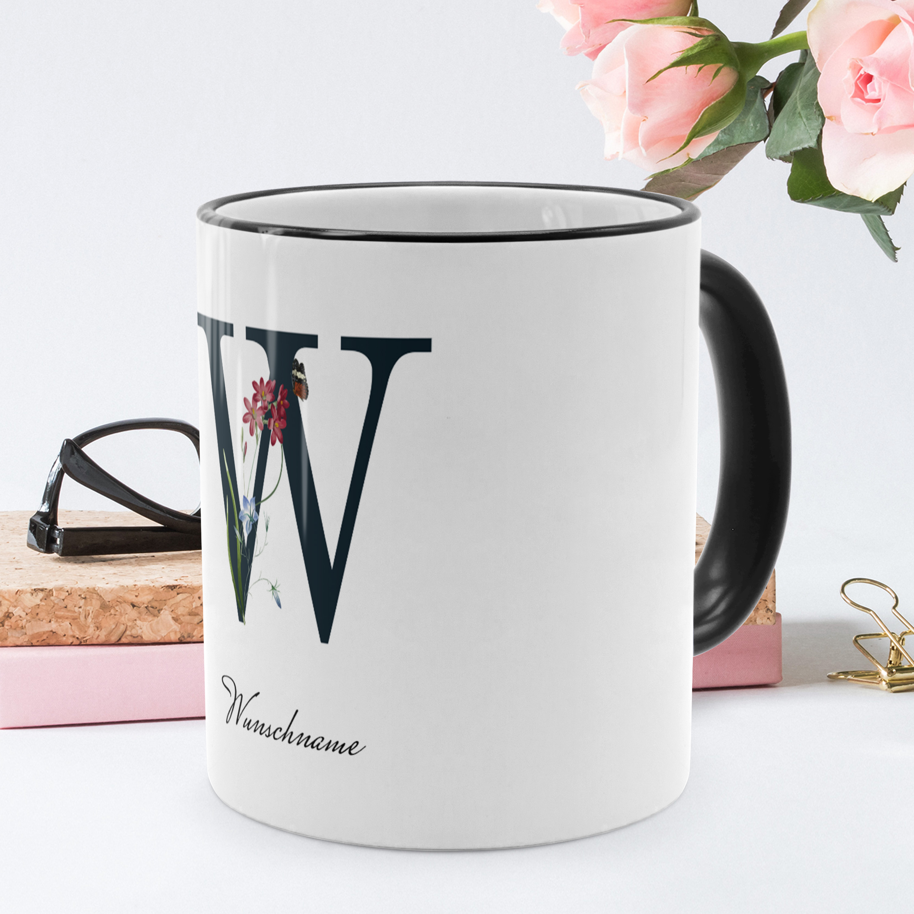 Initialentasse Schwarz Standard 4