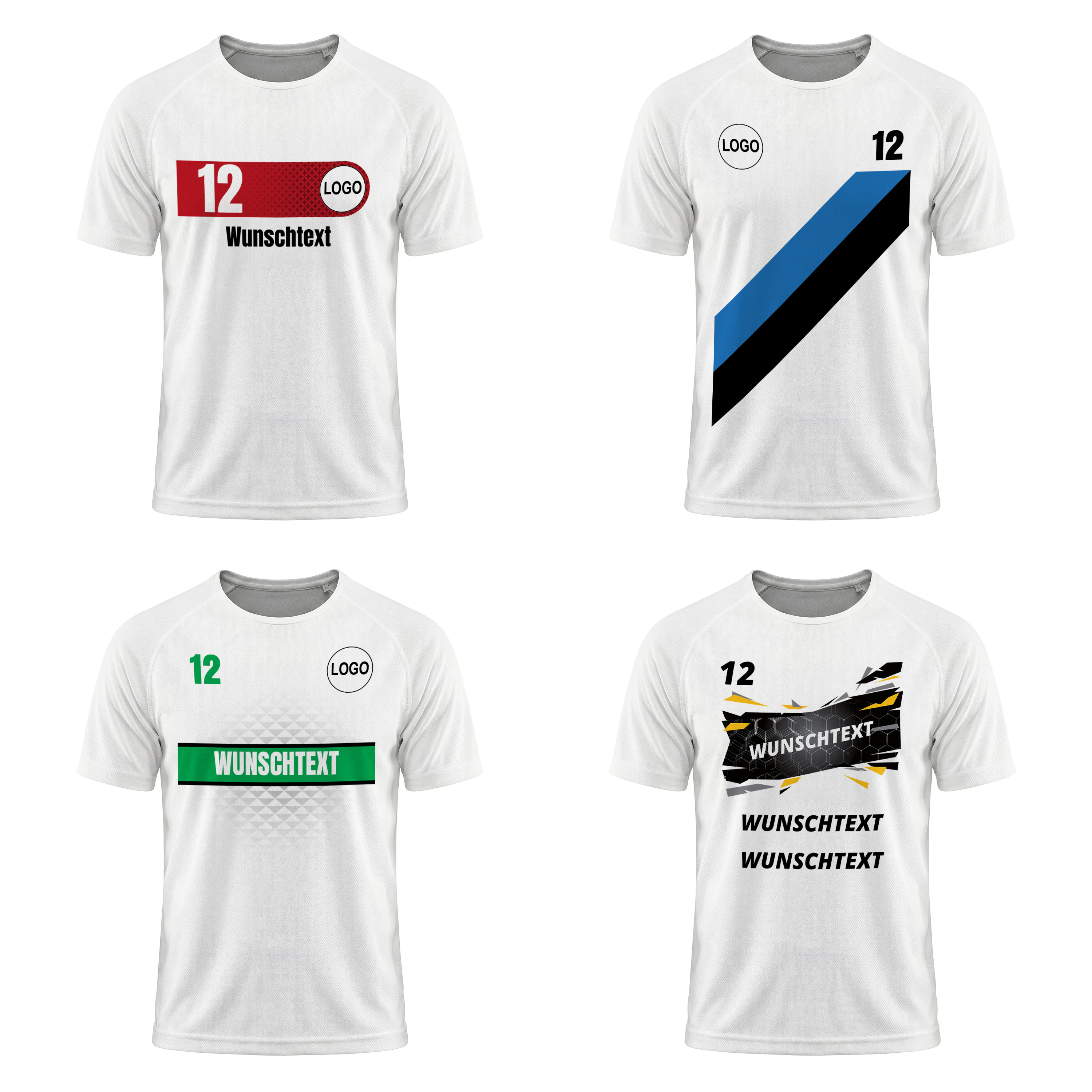 Fußballtrikot M Weiß 7