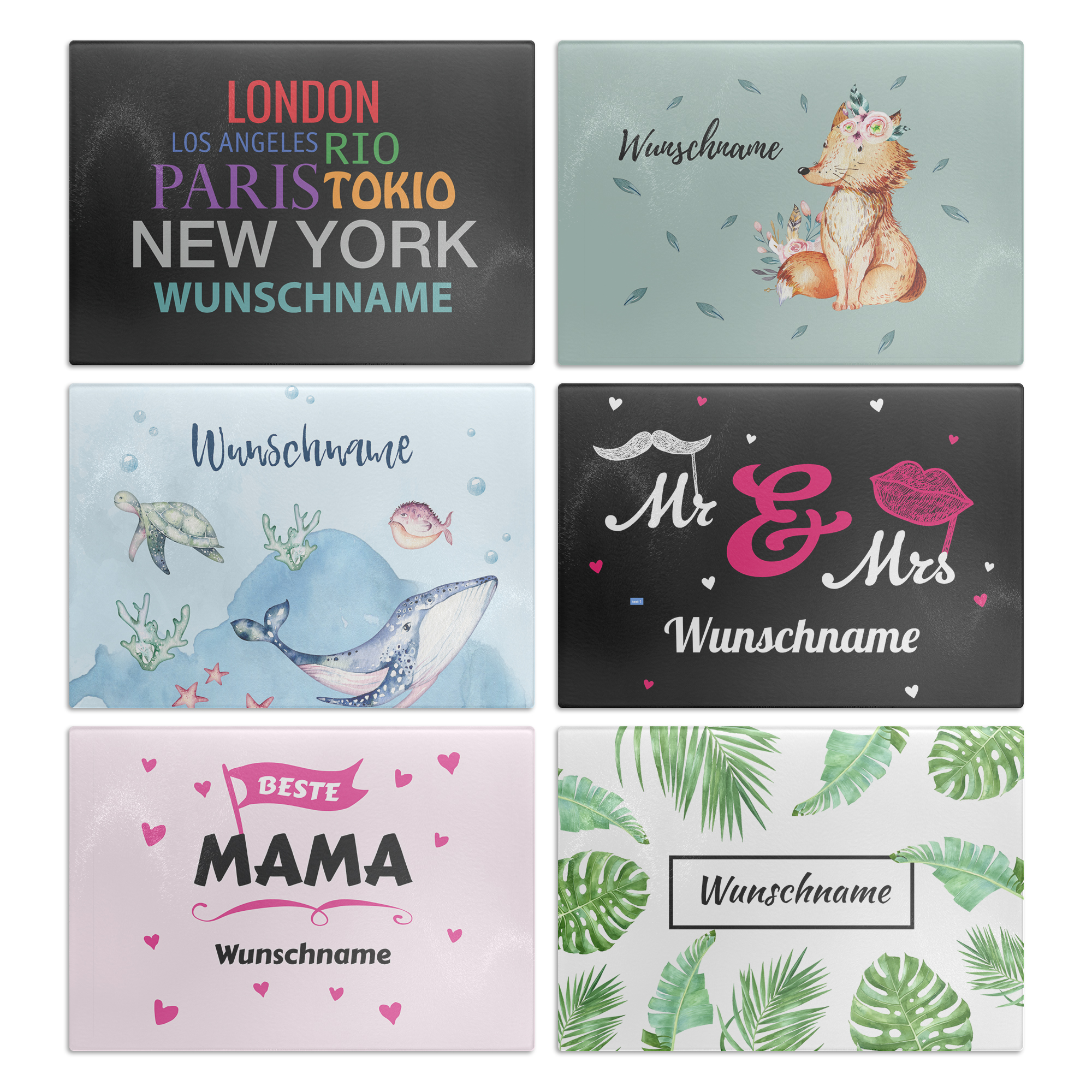 Glasschneidebrett Klein 6