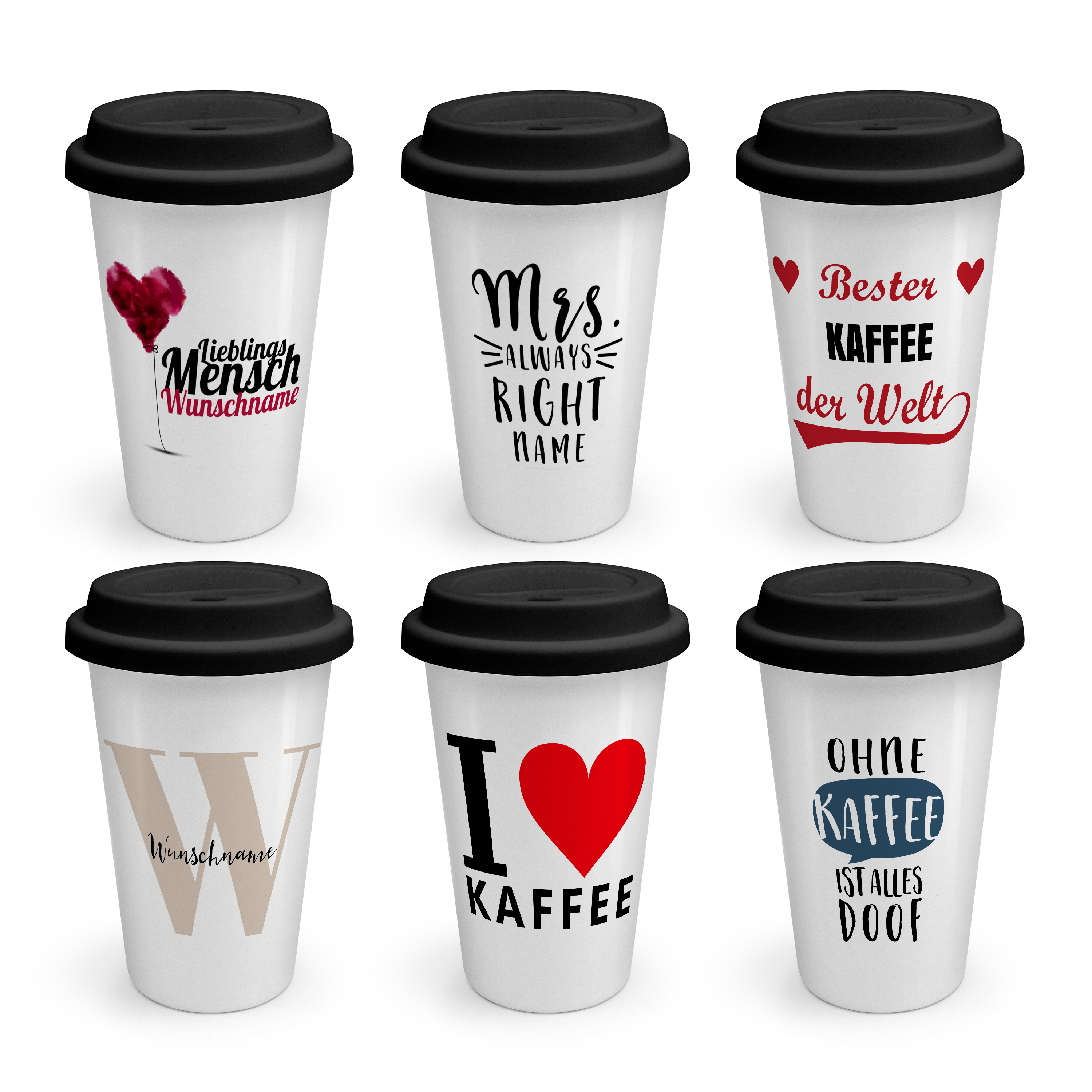 Coffee-to-go-Becher Schwarz 4