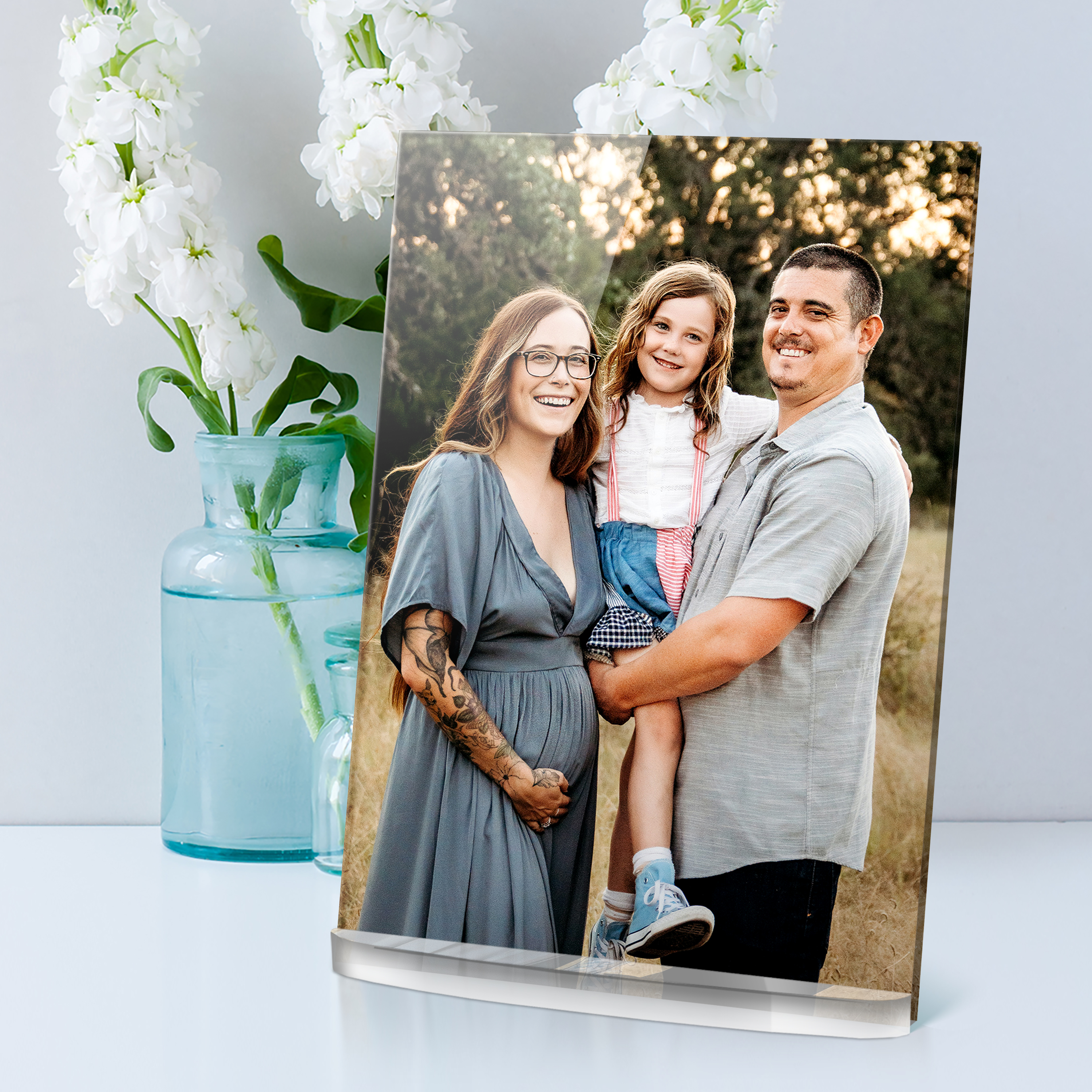 Fotoaufsteller "Acrylglas" Querformat 17 cm x 12 cm 8