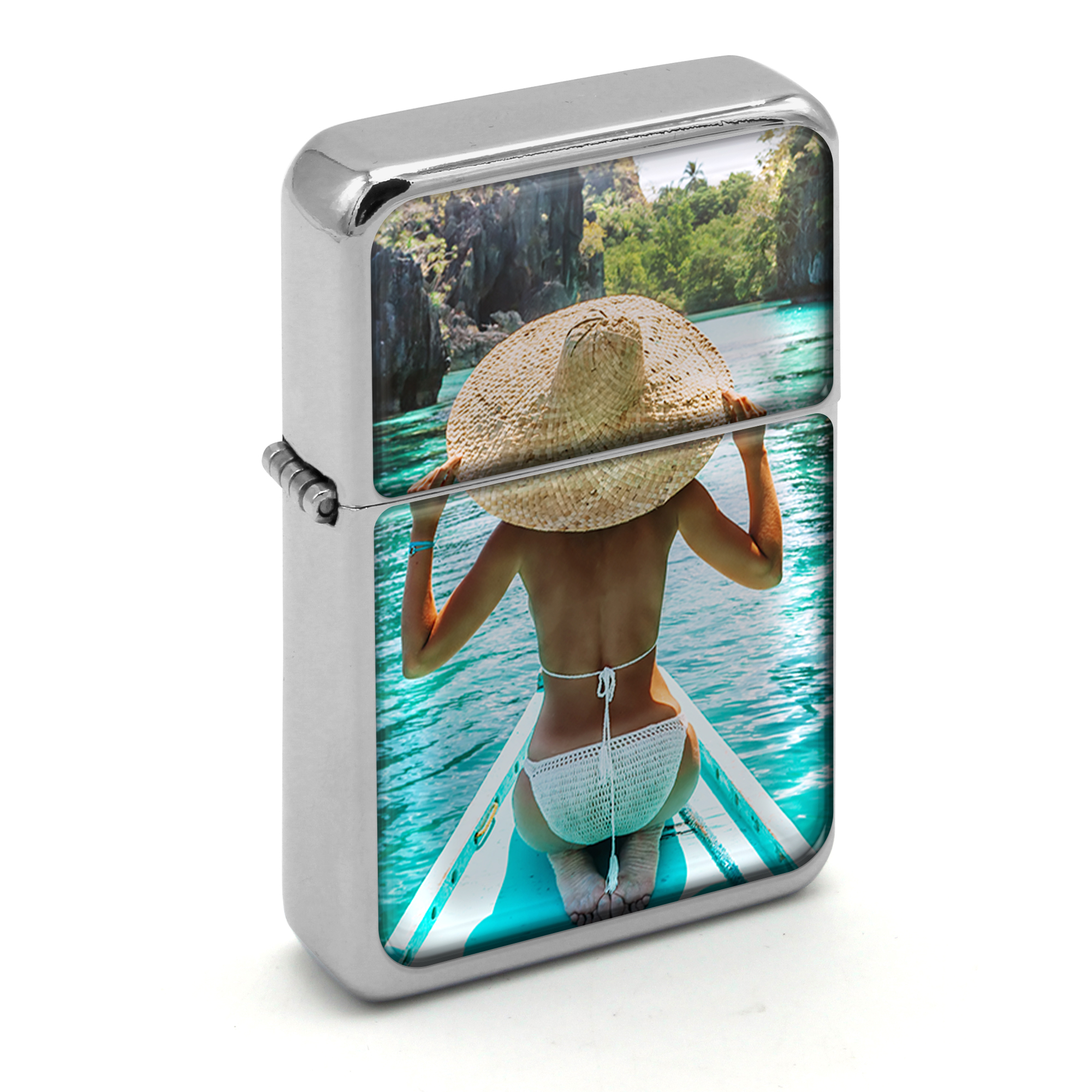 Sturmfeuerzeug-Set "Doming" einseitig 1