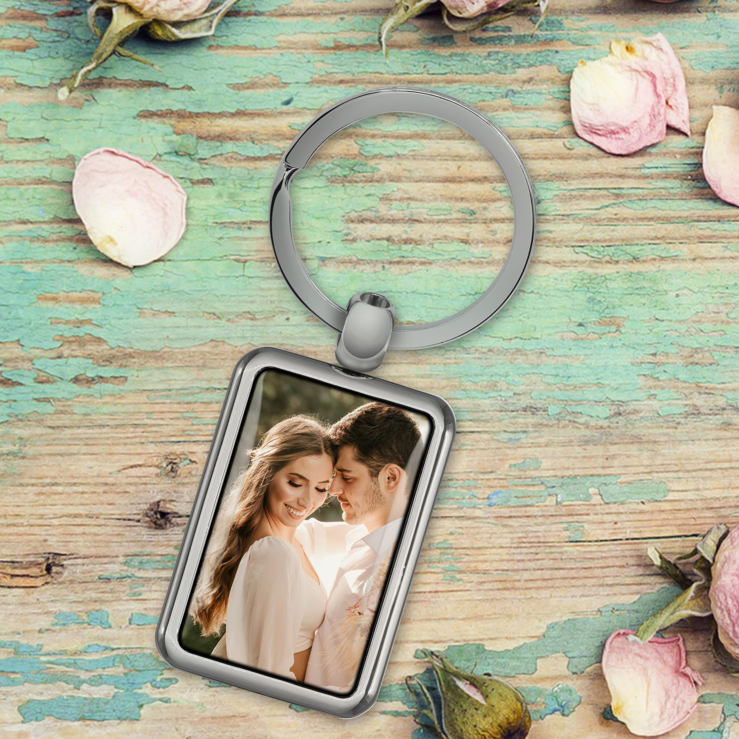 Schlüsselanhänger "Rechteck" Doming 7