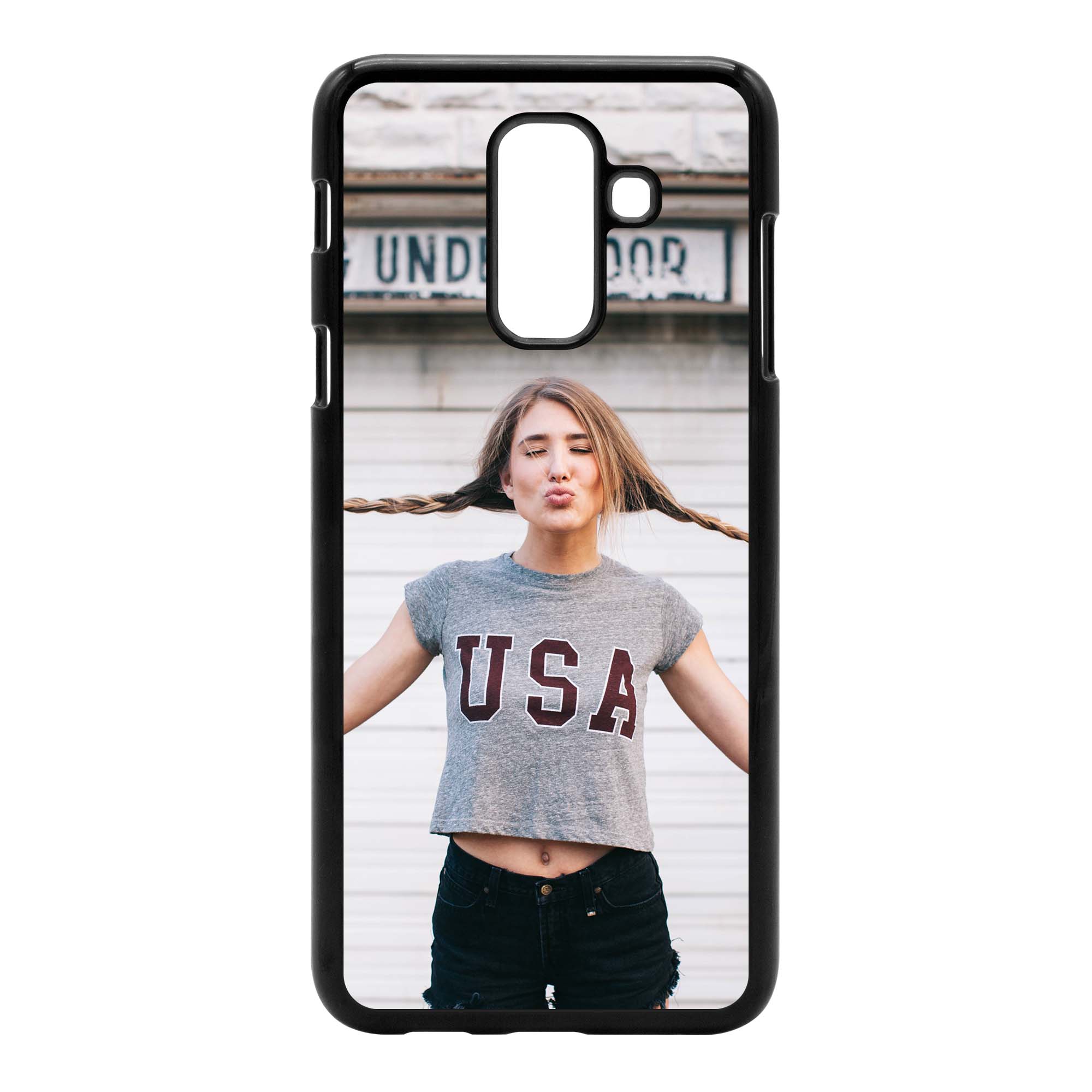 Galaxy A6+ (2018) Hardcase schwarz 1