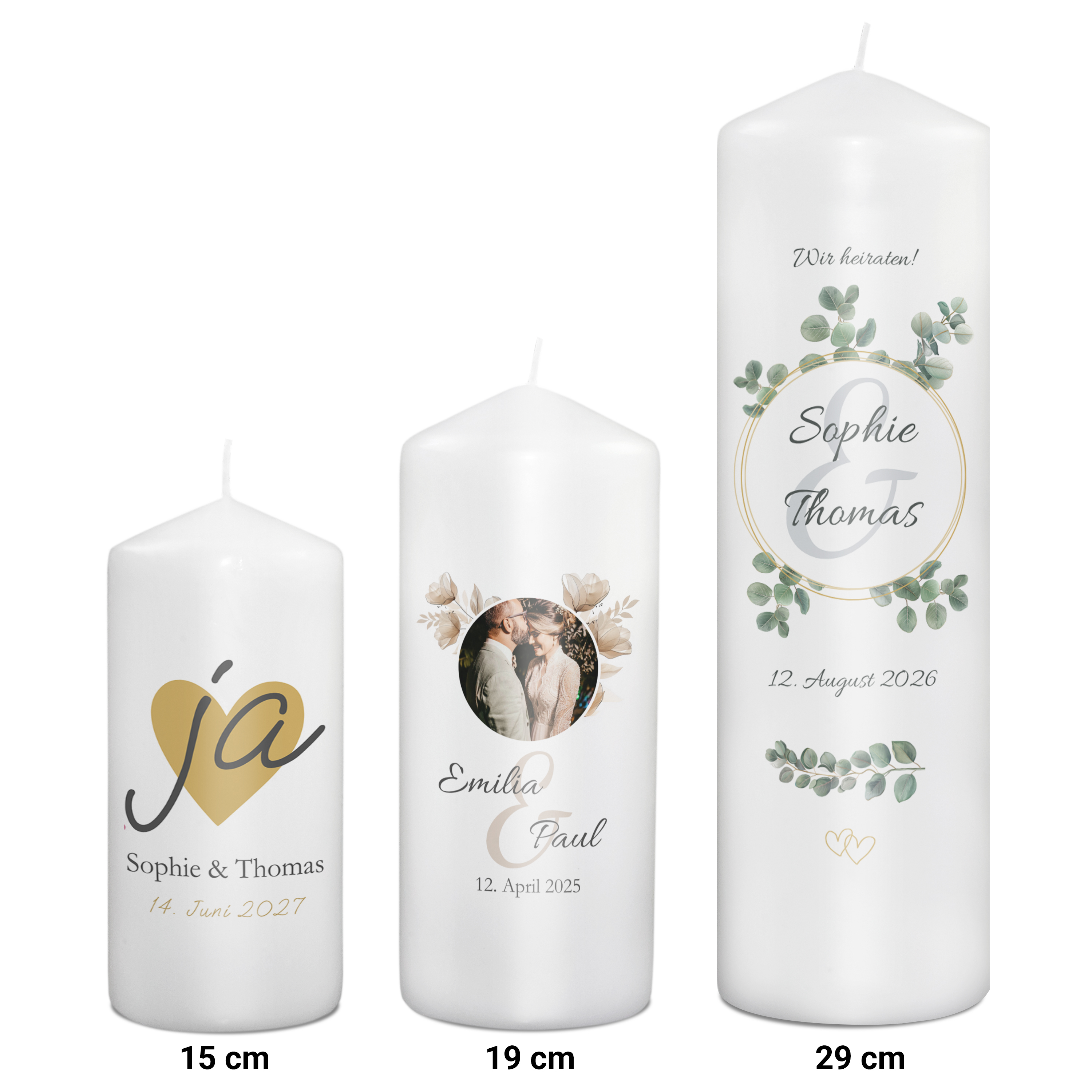 Hochzeitskerze 15 cm 4