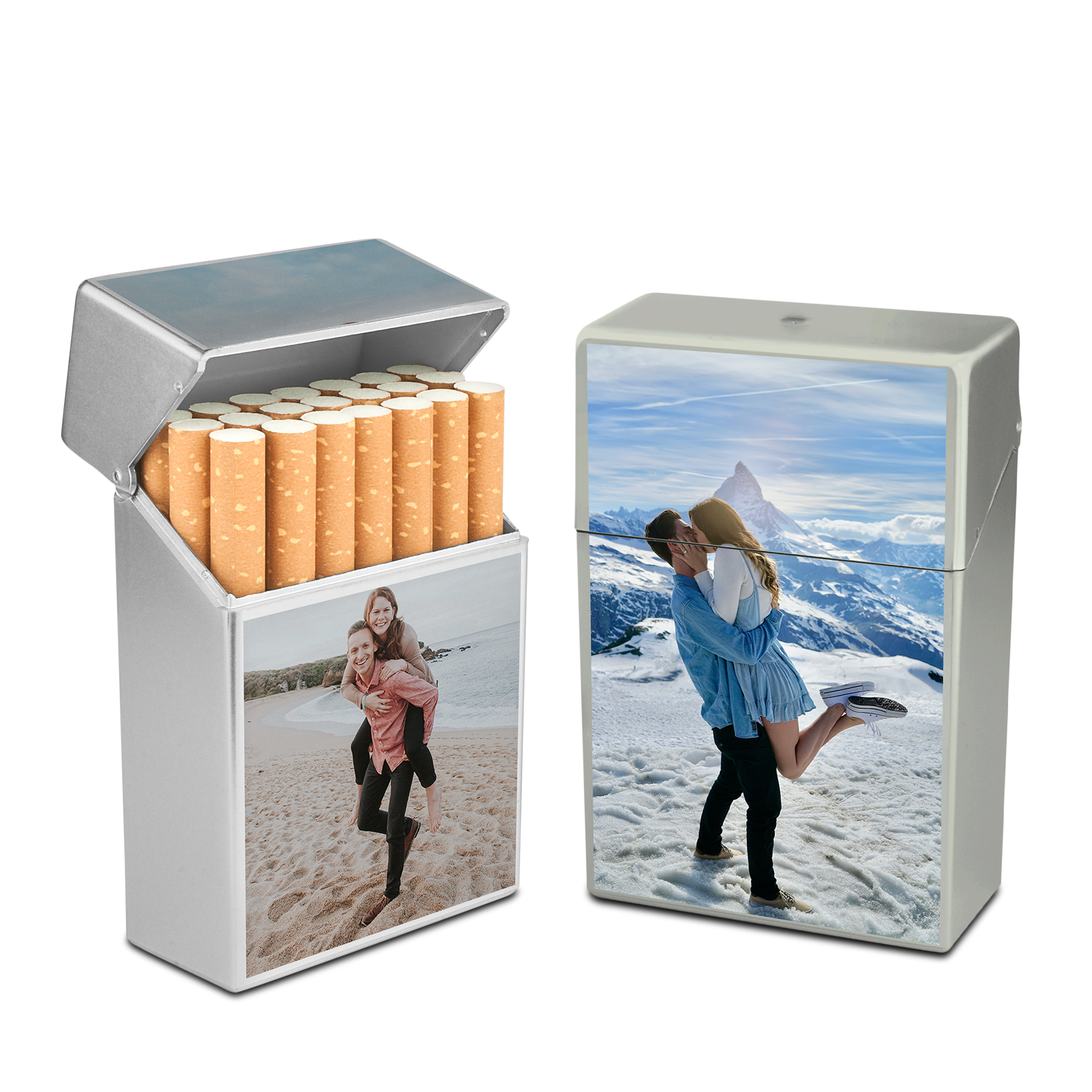 Zigarettenbox Silber 2