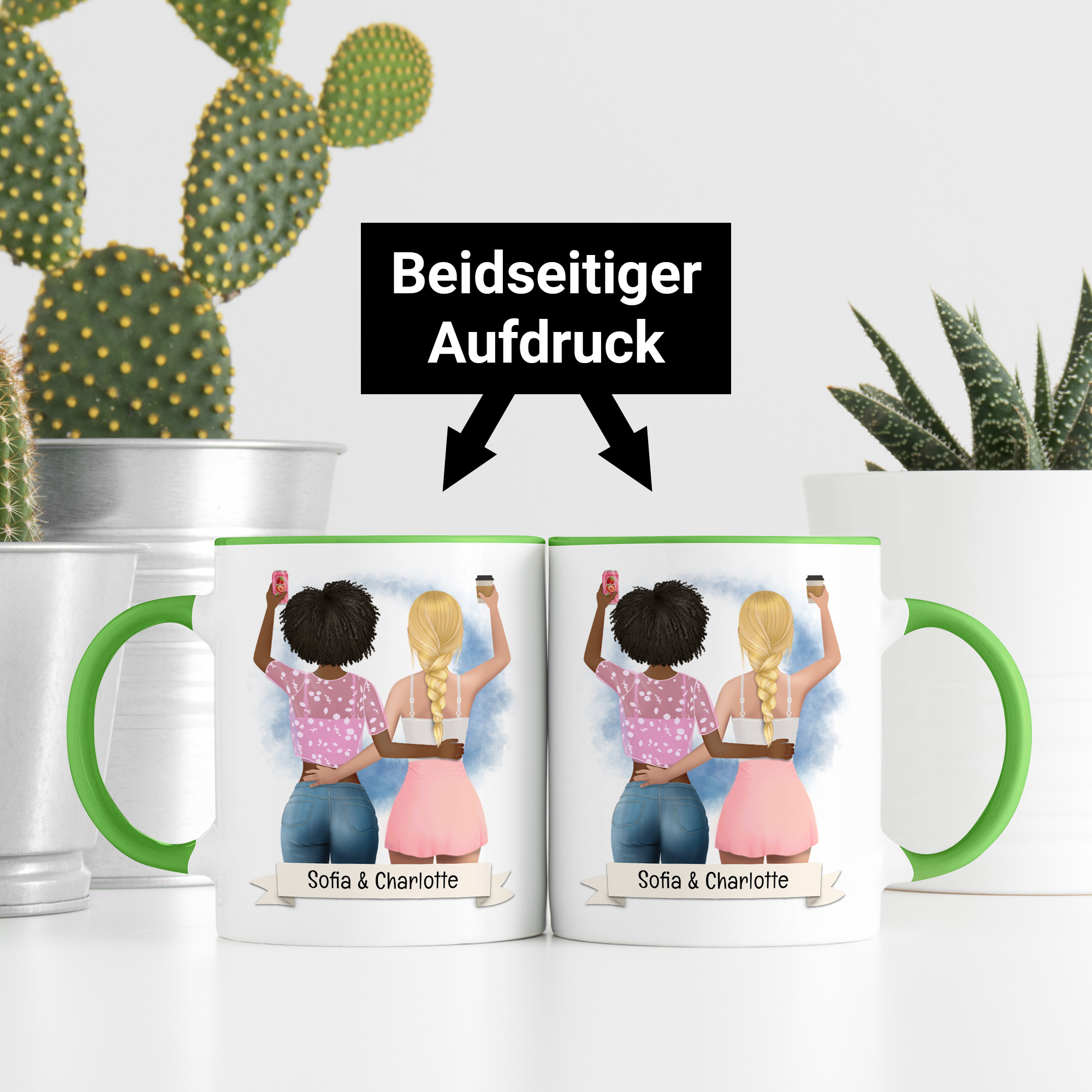 Beste Freundin Tasse Grün 4