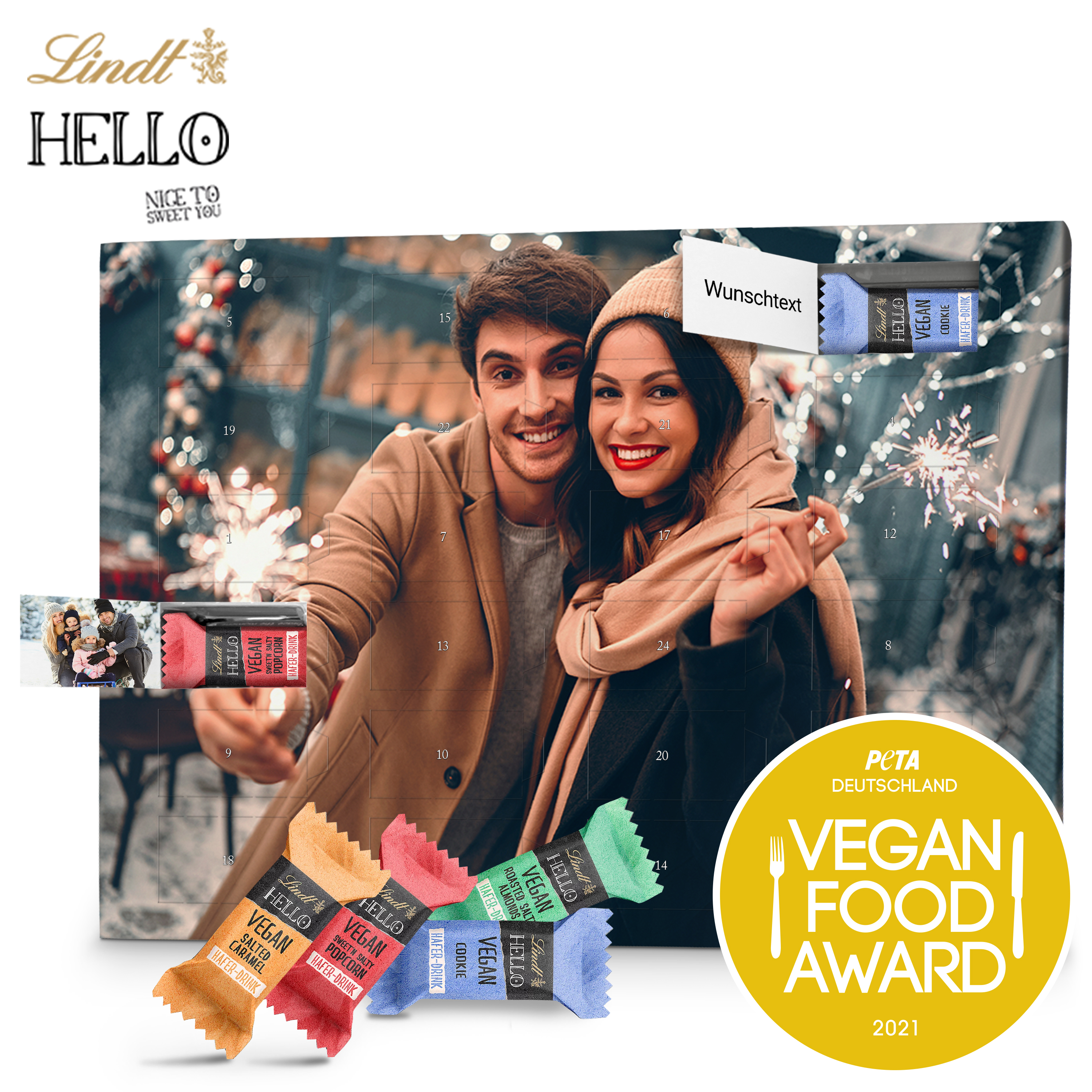Vegan Adventskalender "Lindt HELLO" - Standard 1