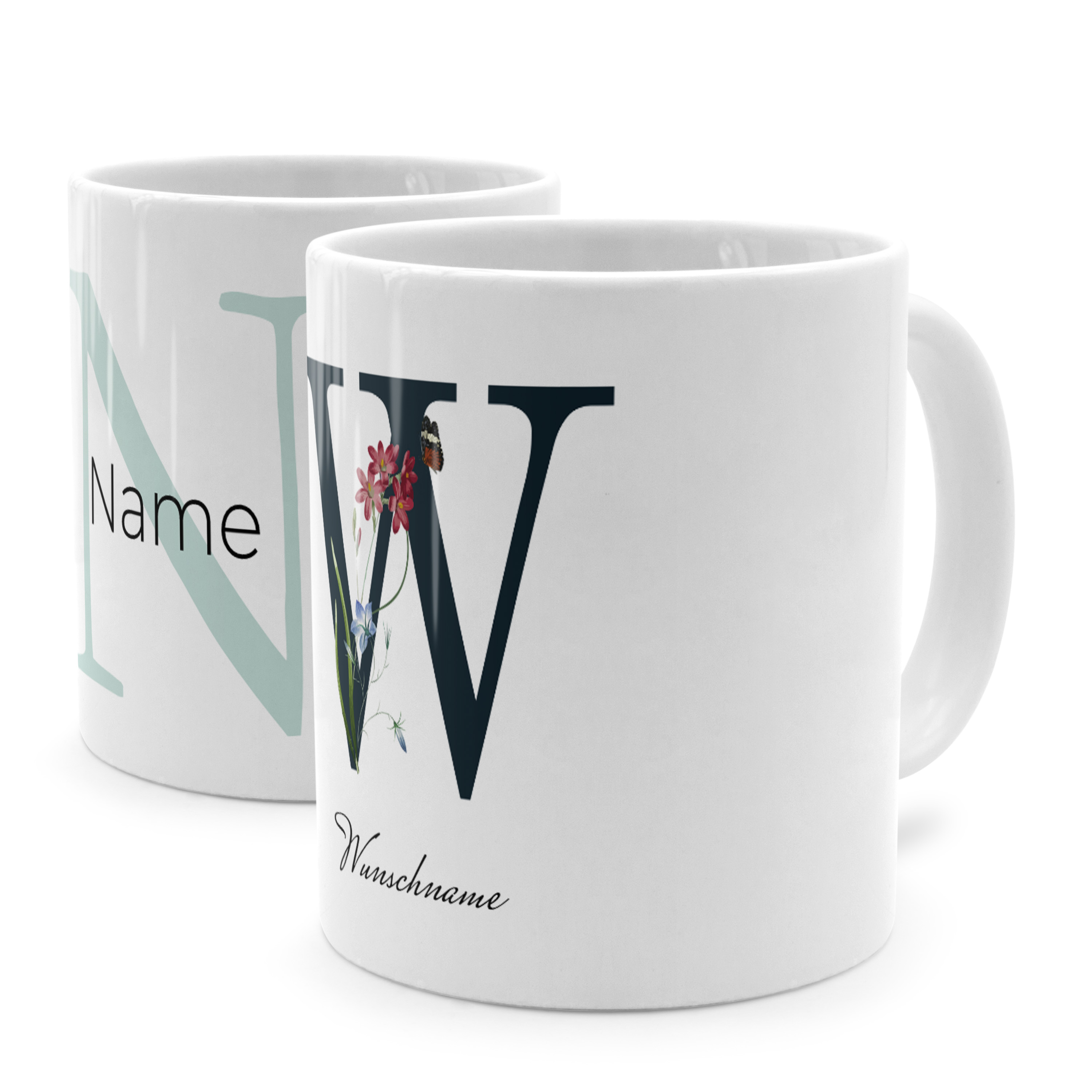 Initialentasse Standard Weiß 1