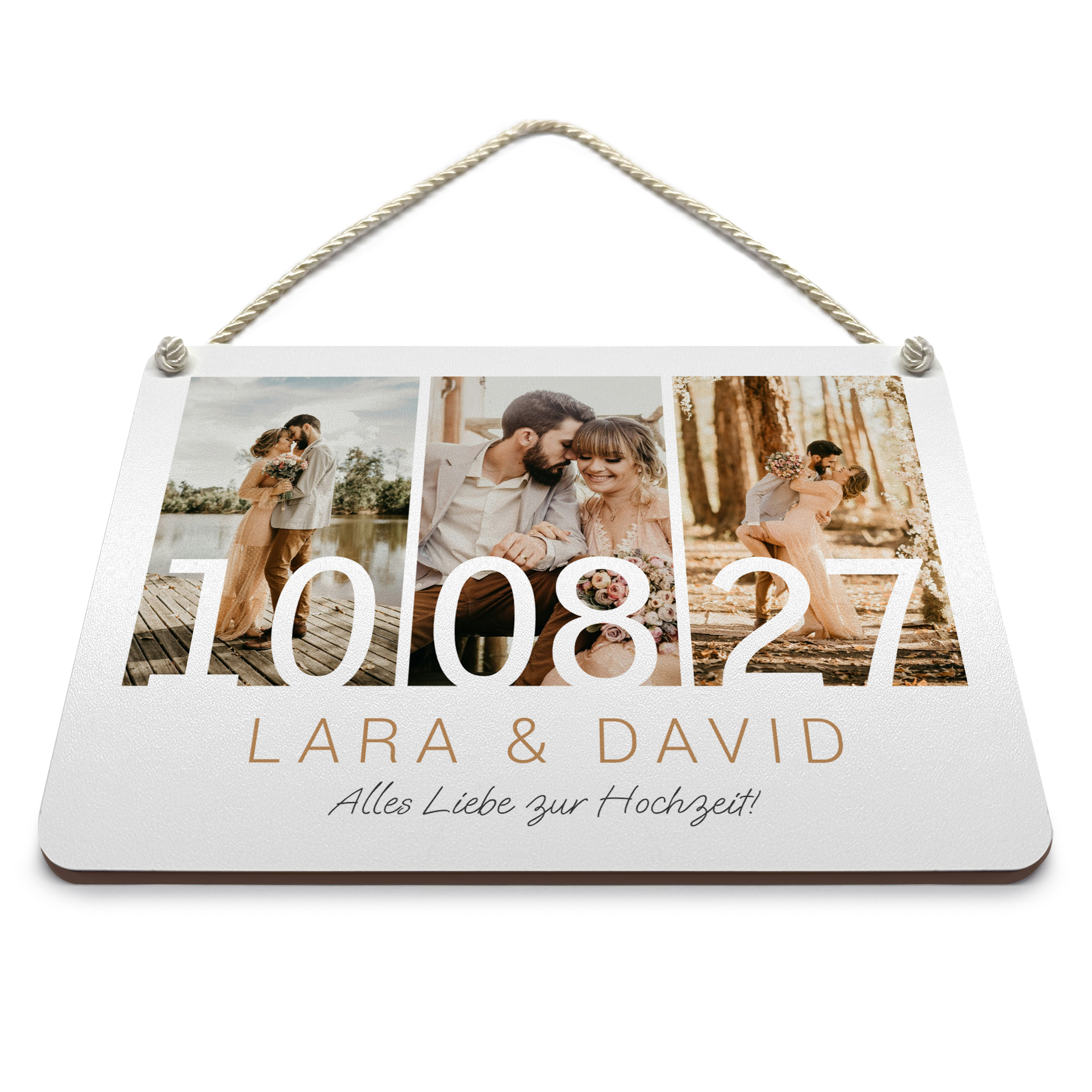 Schild mit Kordel A6 - 14,8 cm x 10,5 cm 2