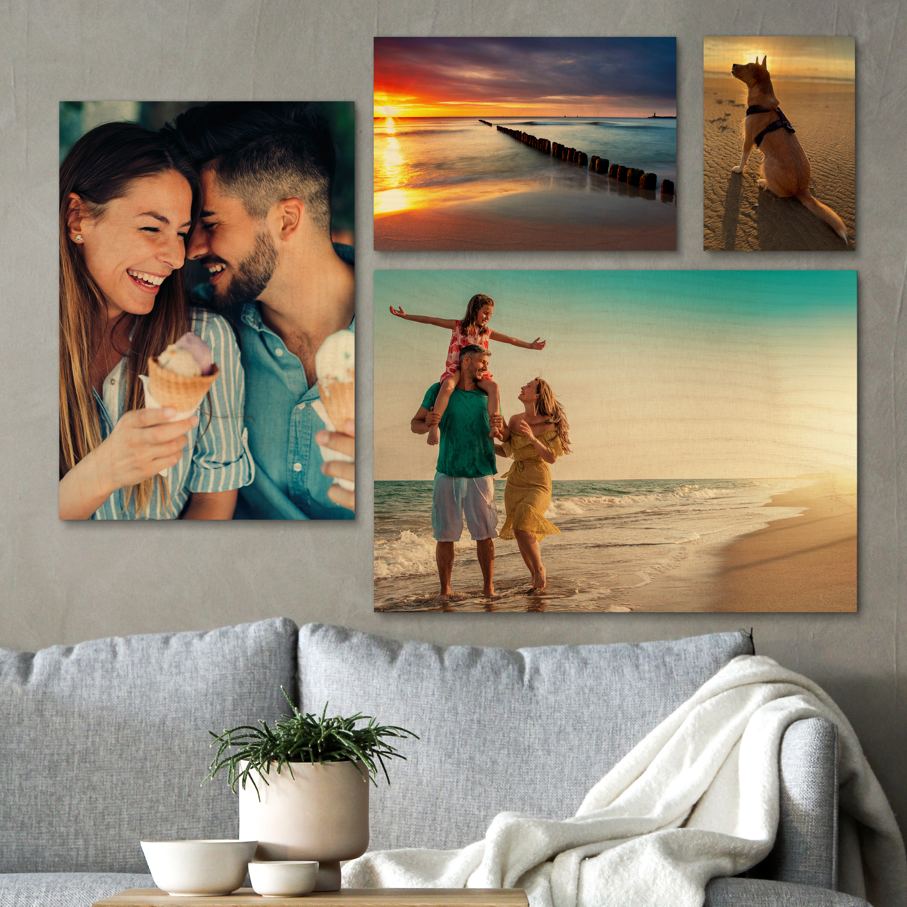 Foto auf Holz Holz 10 mm (Indoor) 14,85 x 10,5 cm (DIN A6) 6