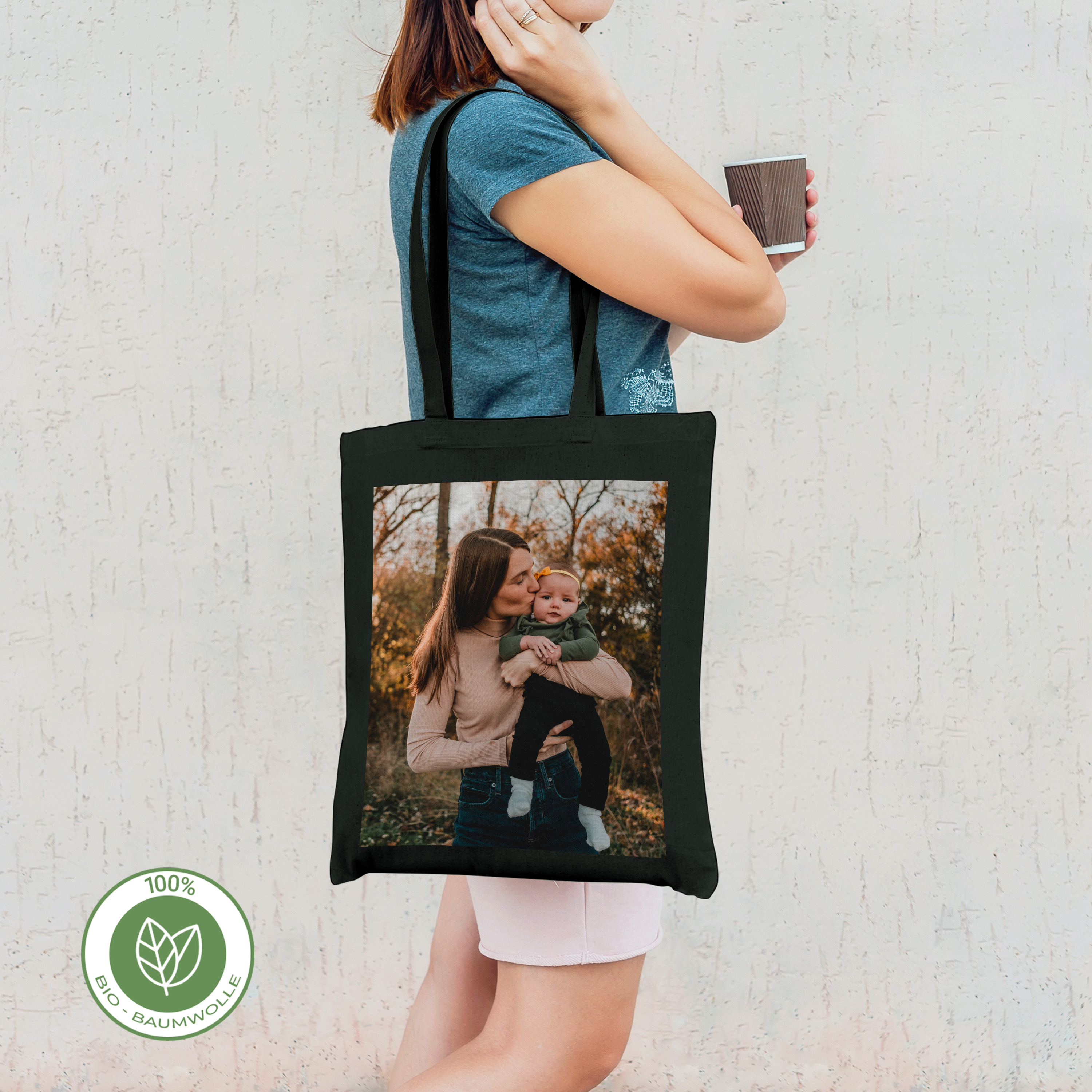 Bio Stoffbeutel Schwarz 5