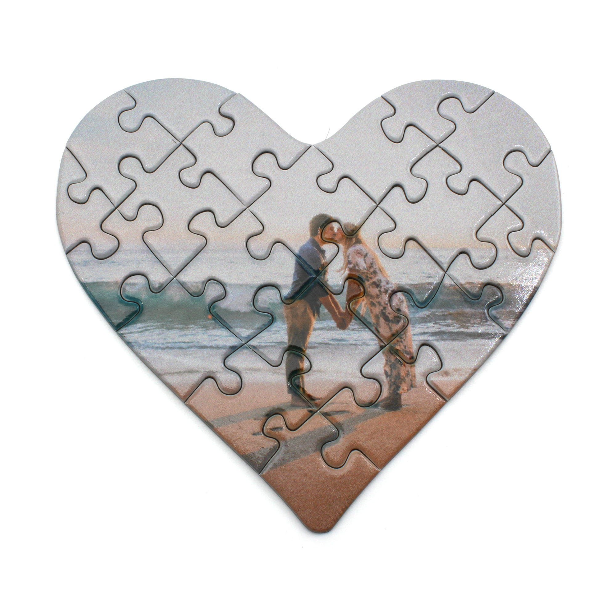 Herzpuzzle S - 10,4 x 9,3 cm (21 Teile) 1