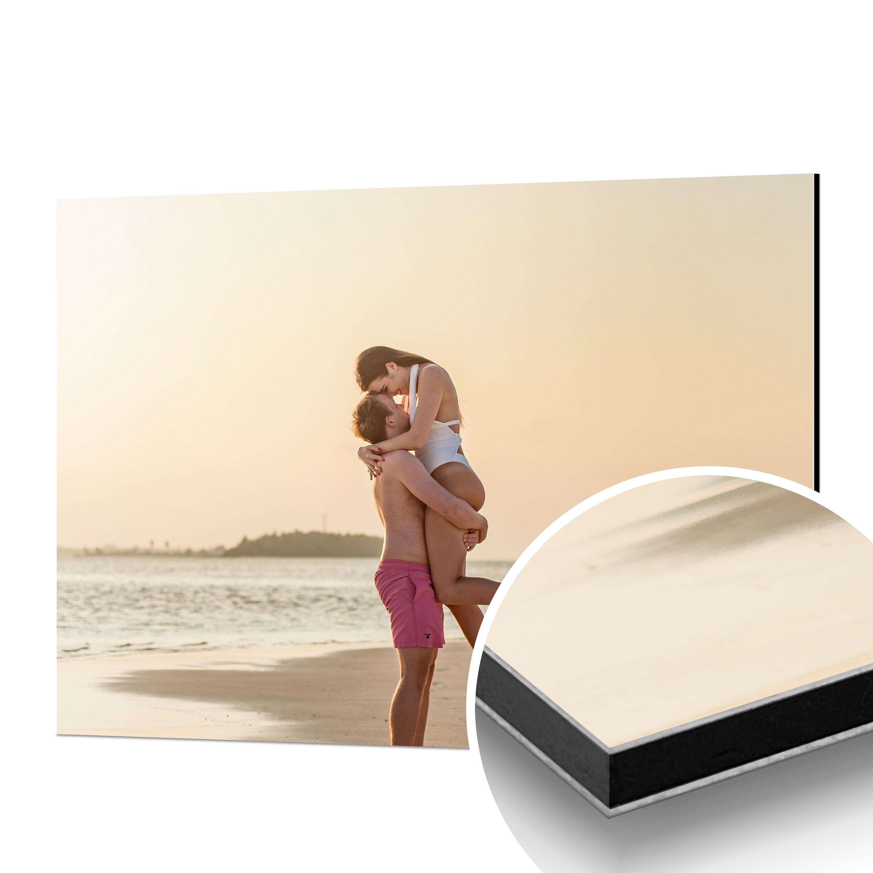 Foto auf Alu-Dibond Alu-Dibond Weiß 3 mm 14,85 x 10,5 cm (DIN A6) 1