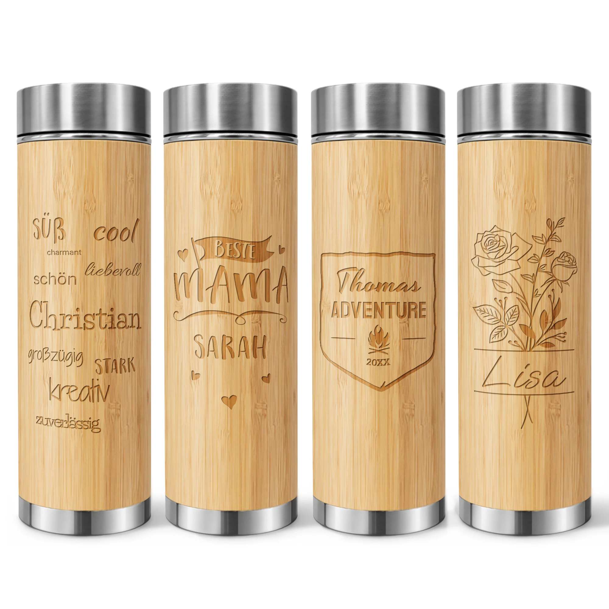 Thermosflasche "Bambus to Go" - Standard 0,4 Liter 5