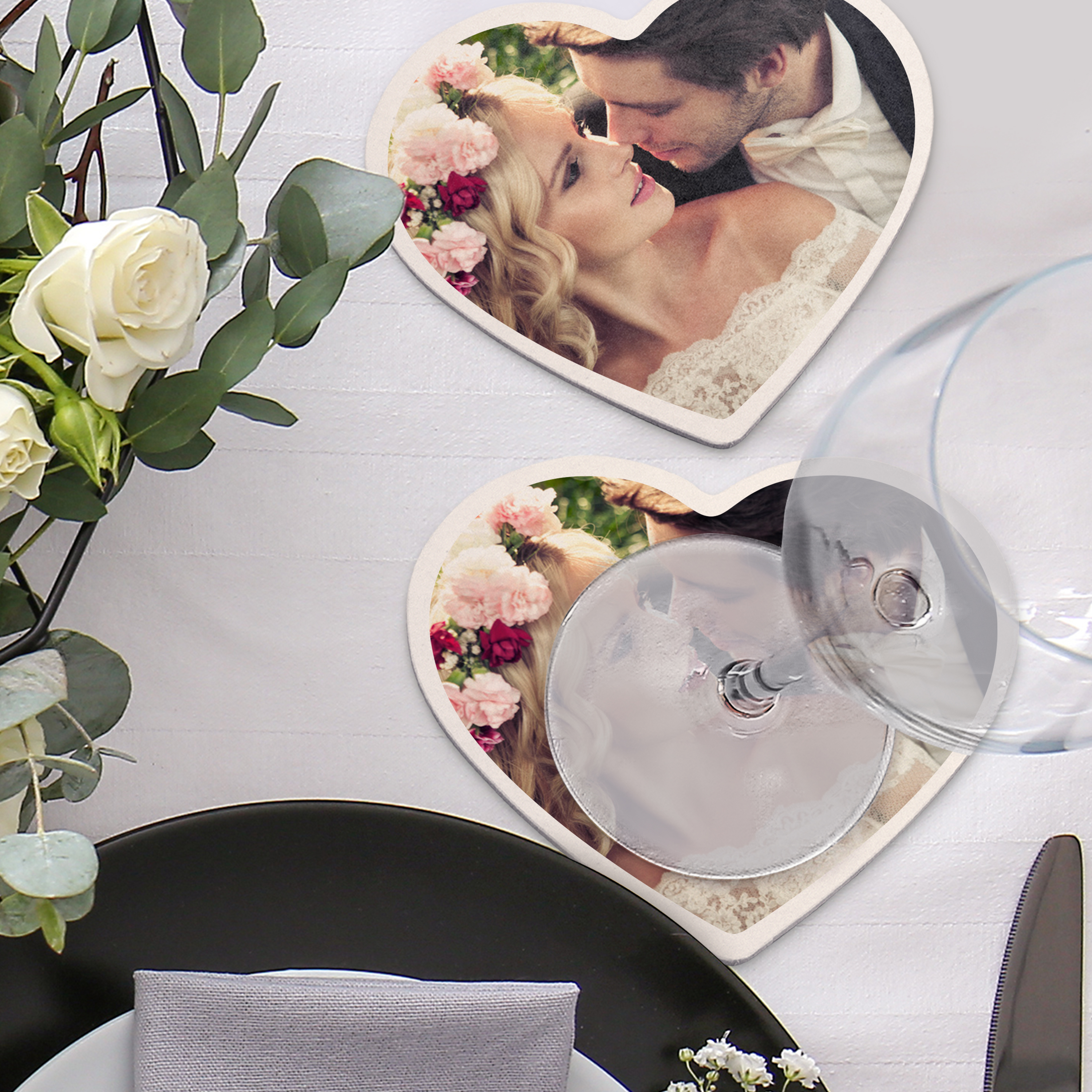 Bierdeckel Herz Karton 7