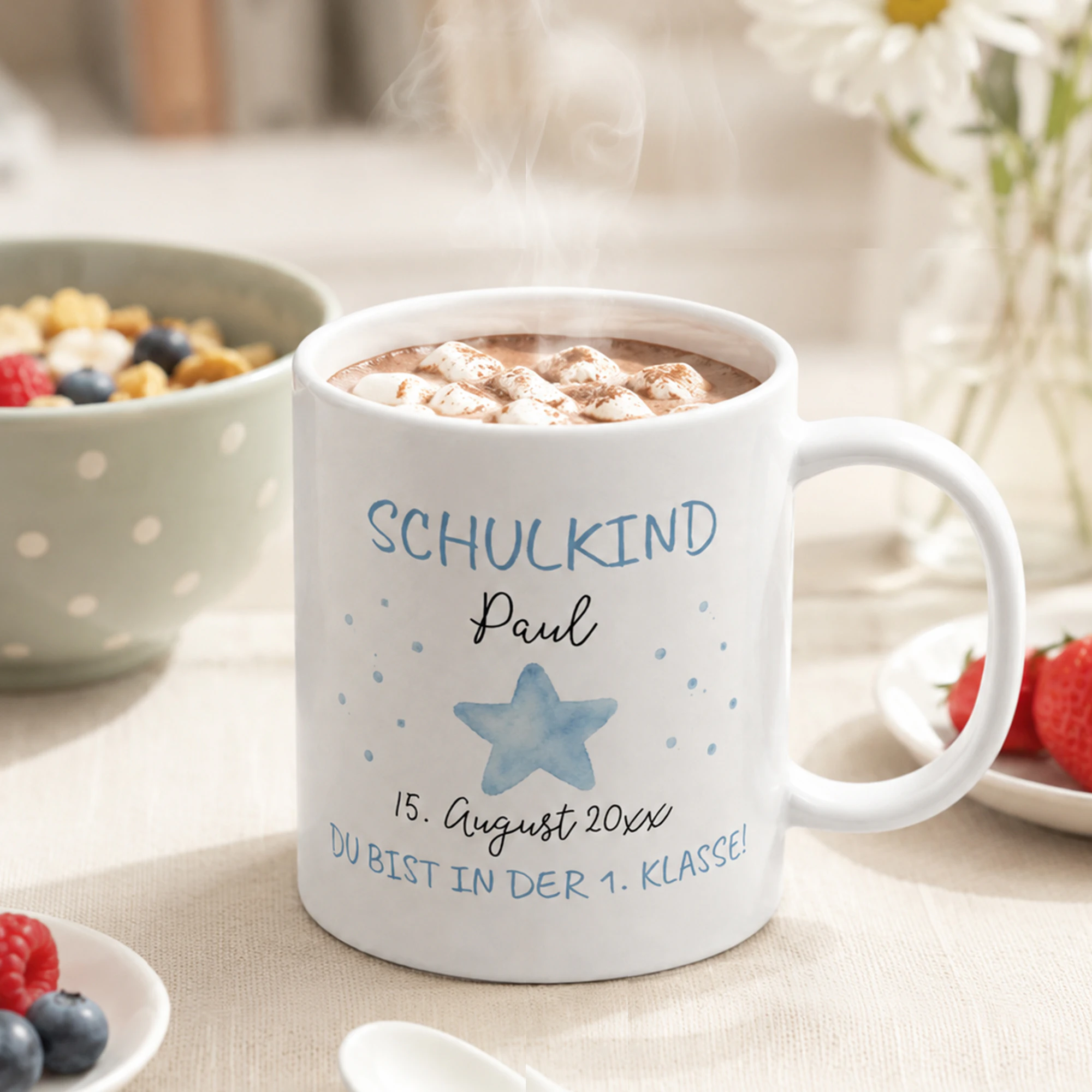 Kindertasse Beidseitig Weiß 6