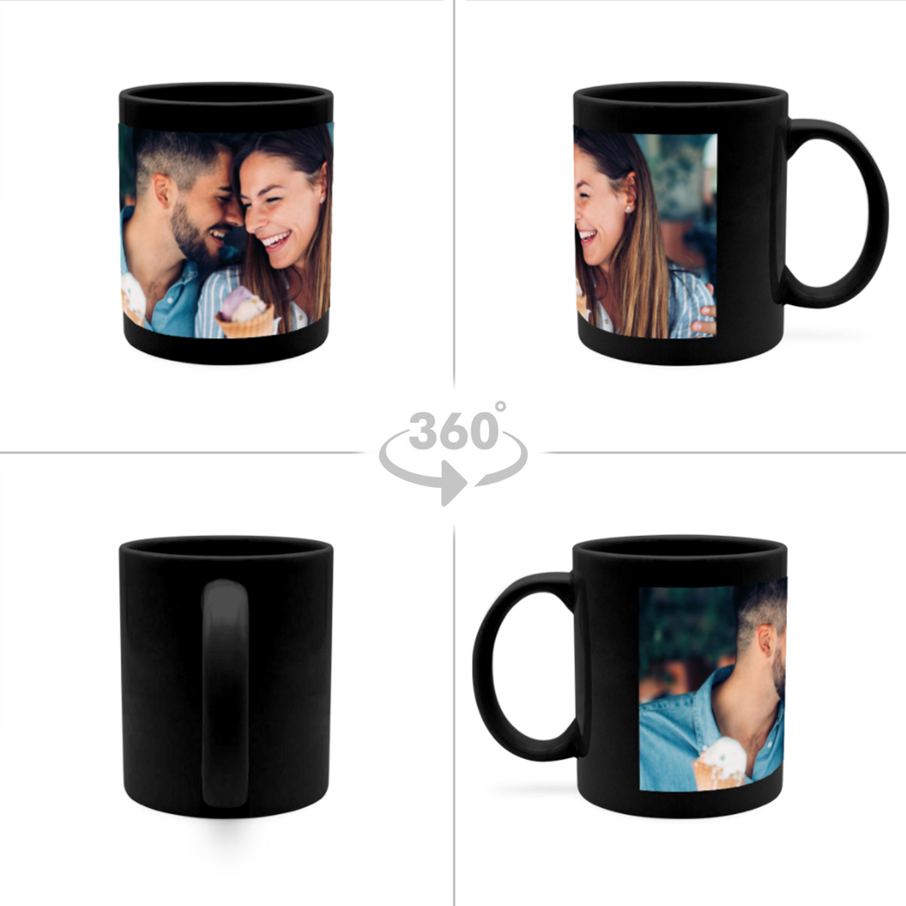 Kaffeebecher Schwarz - Standard 2