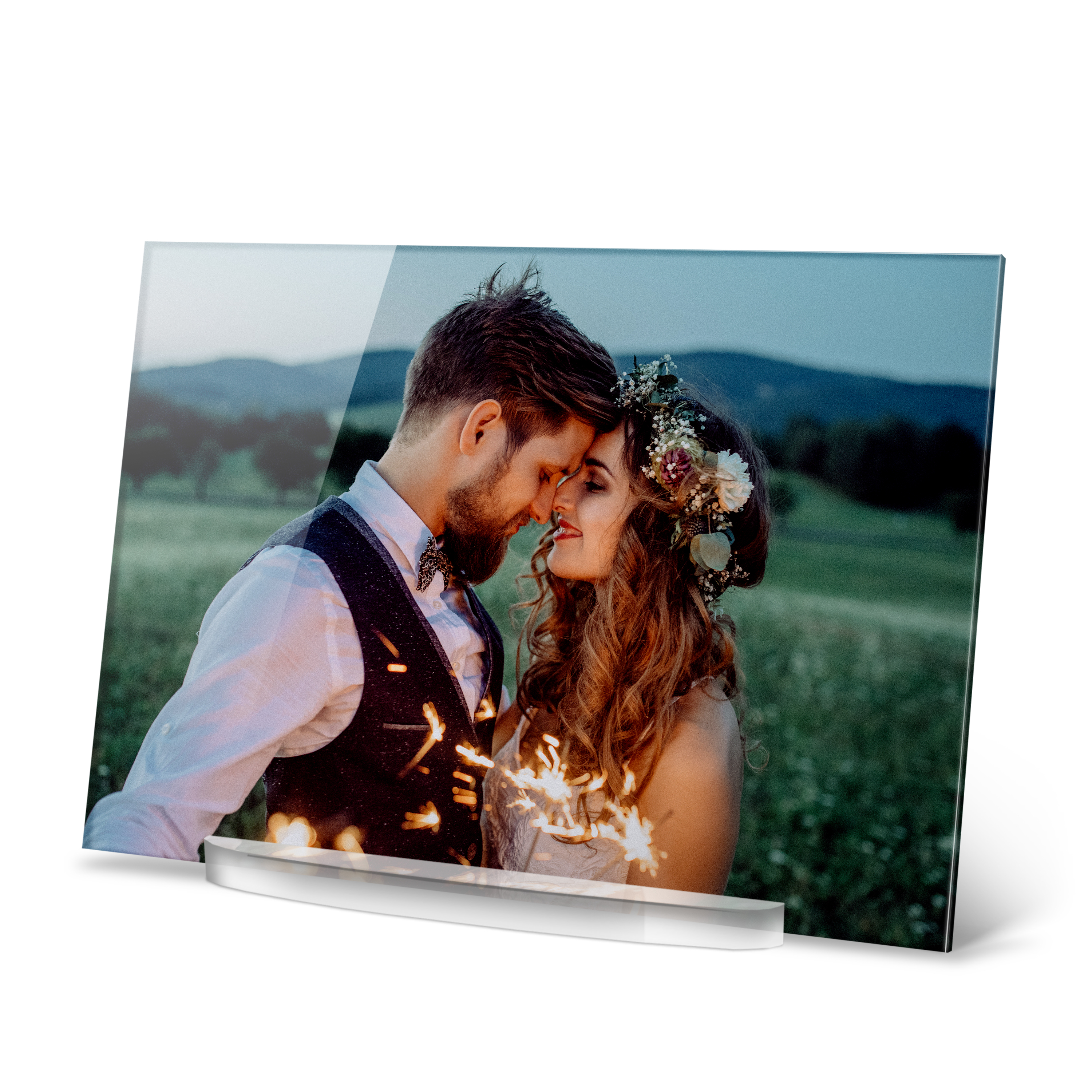 Fotoaufsteller "Acrylglas" Querformat 17 cm x 12 cm 2