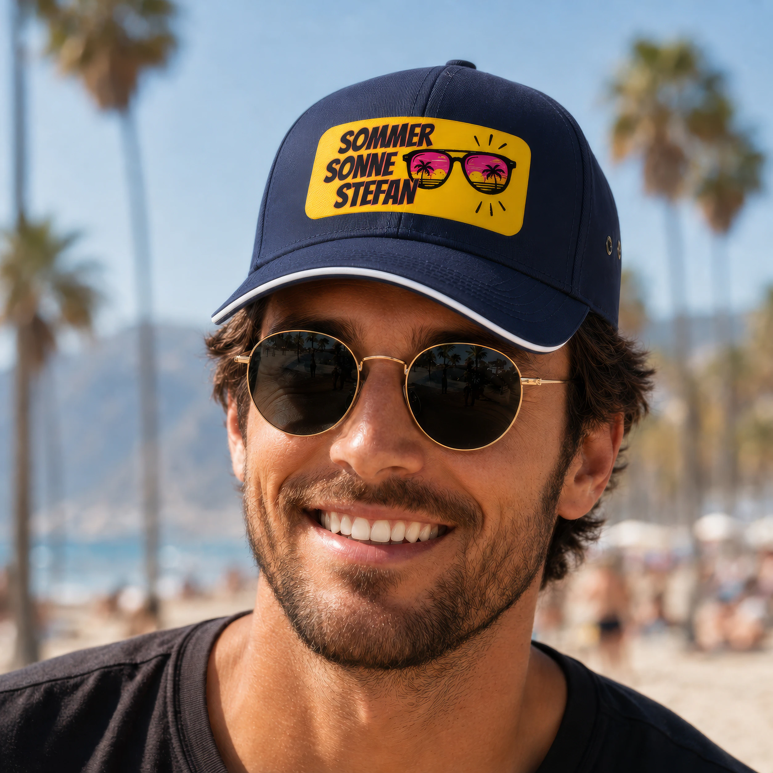 Basecap Navy / Weiß 6