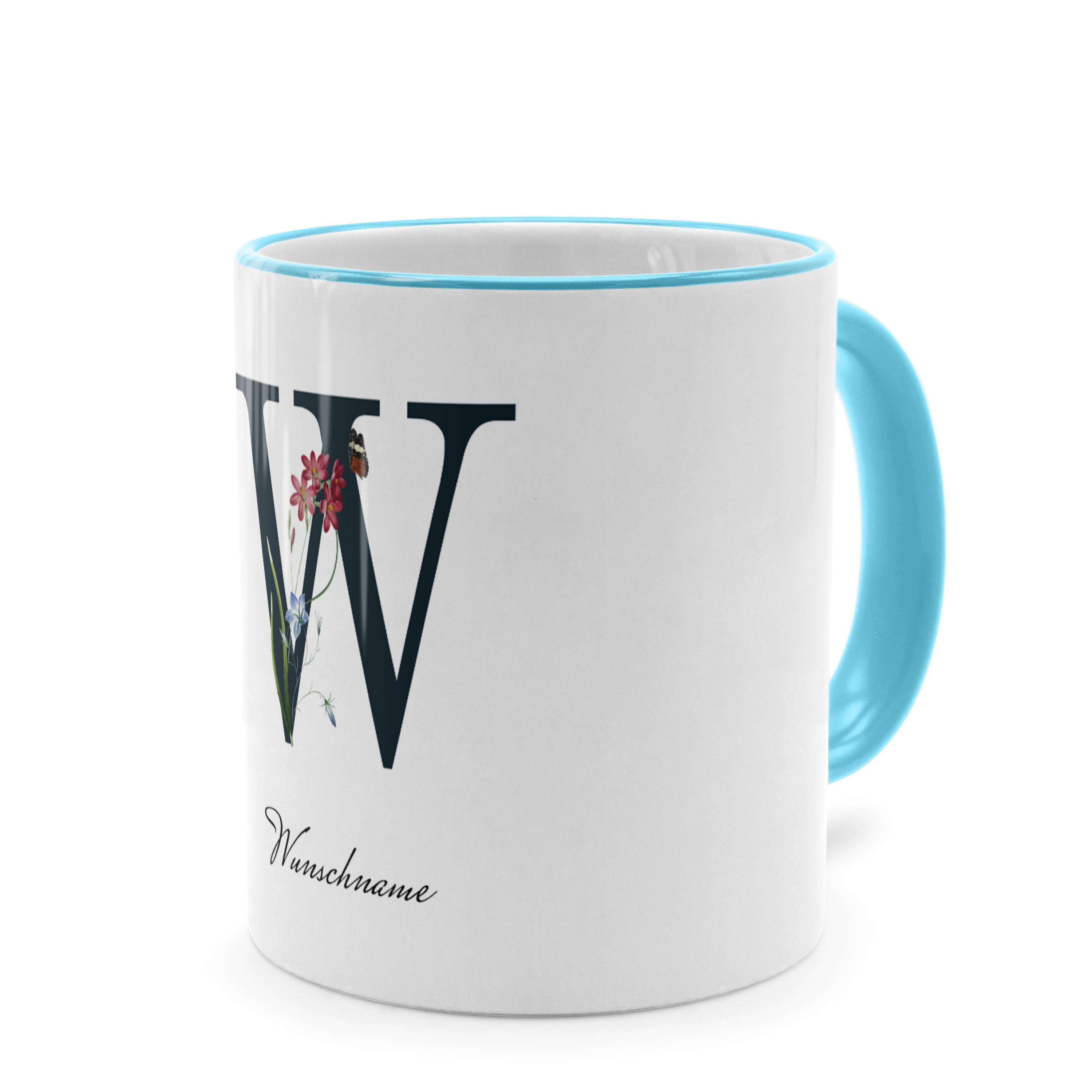 Initialentasse Standard Hellblau 2