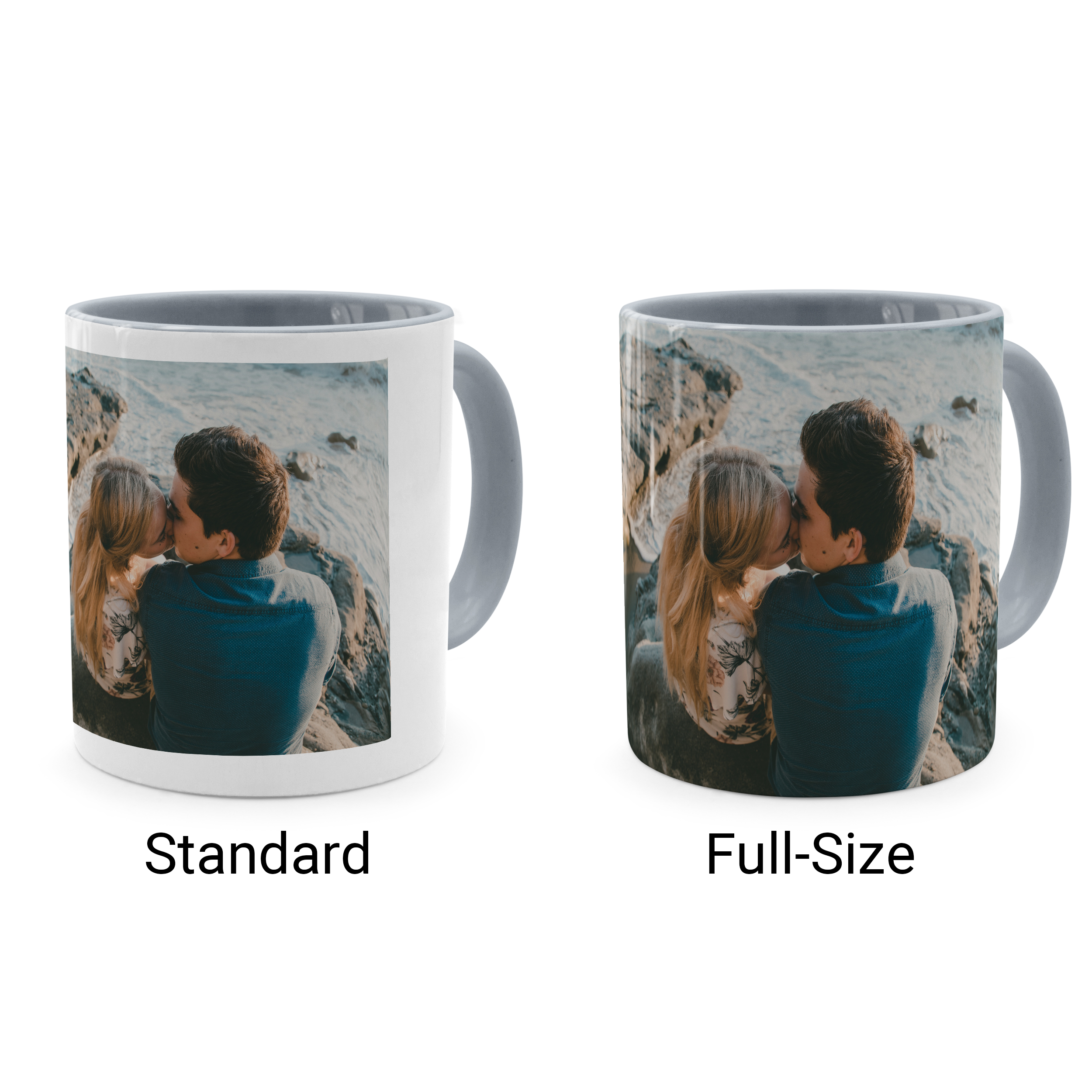 Zweifarbtasse Full-Size Grau 2