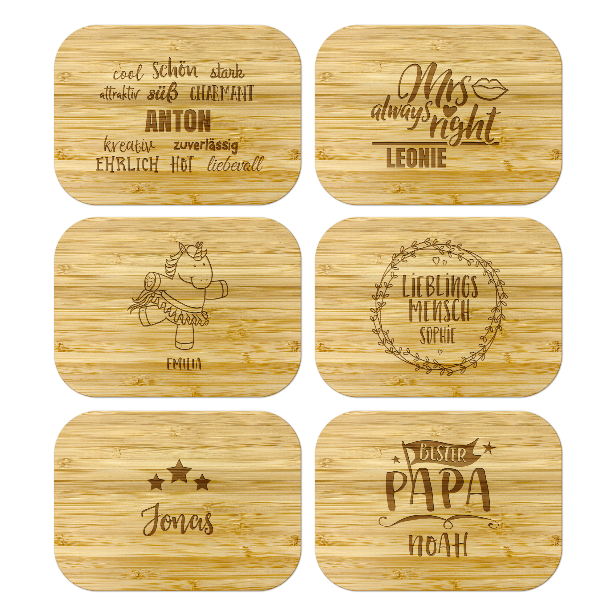 Glas-Frischhaltedose mit Bambusdeckel - Standard 6