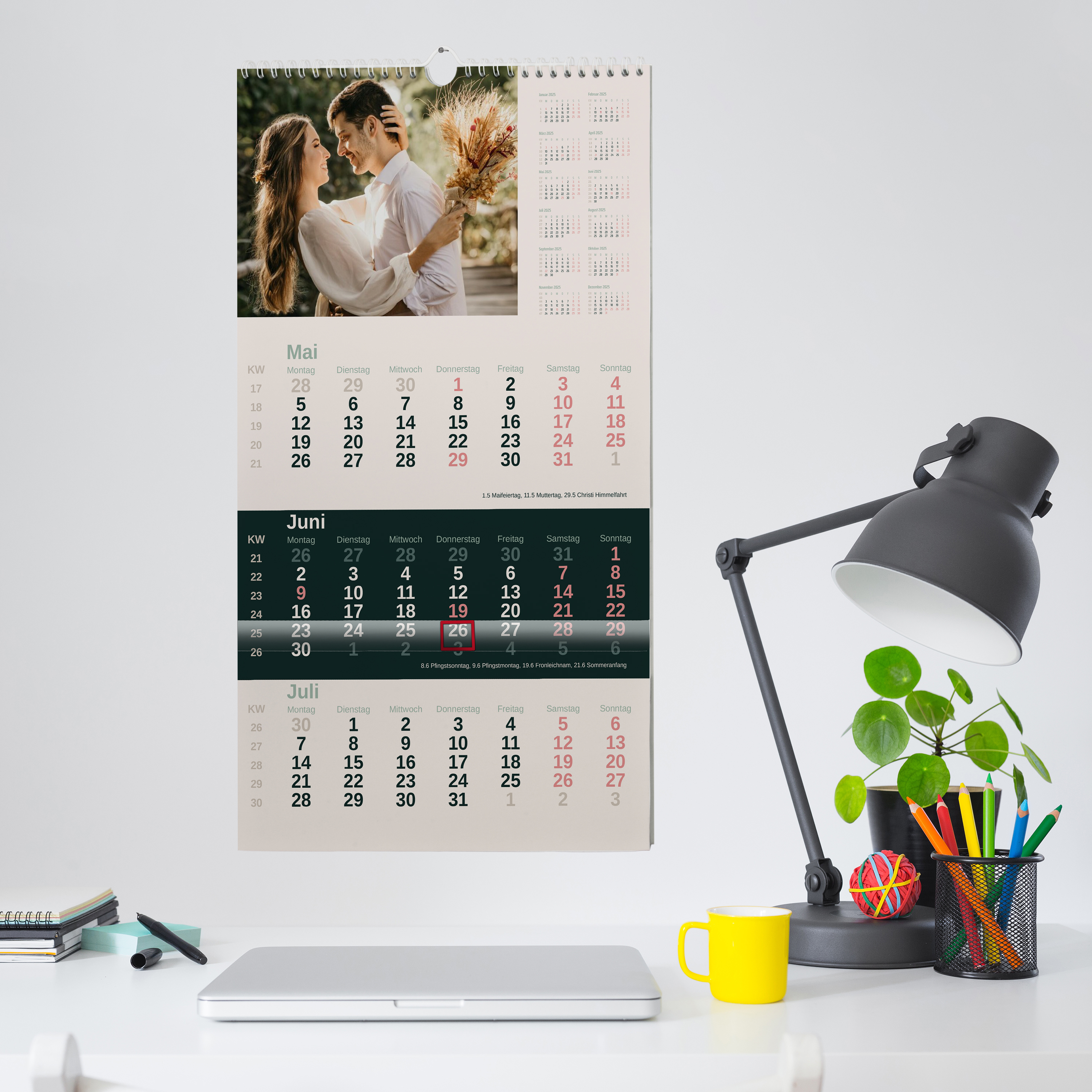 3-Monats-Wandkalender - Standard 8