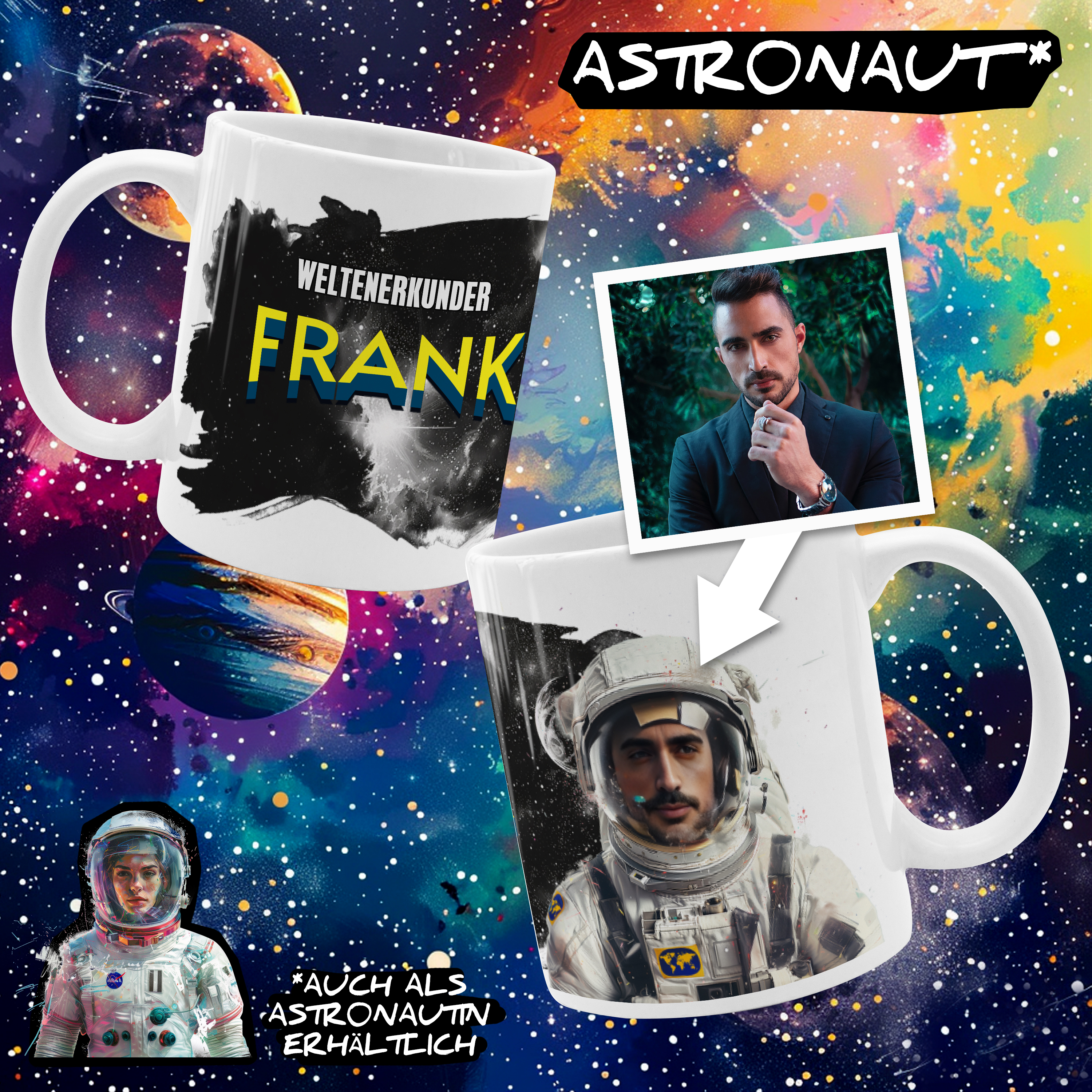 Face Swap Tasse Gold glänzend 5