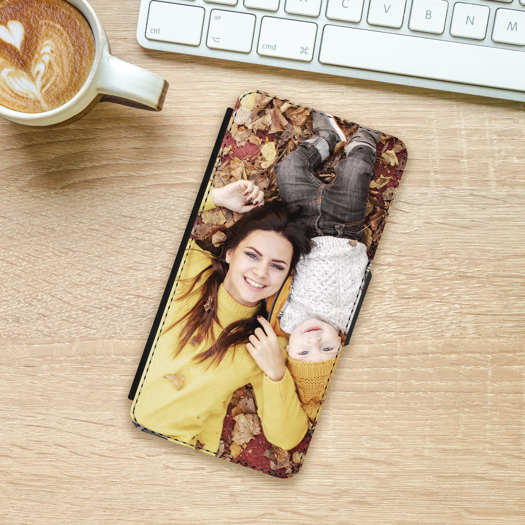 iPhone SE (2020) Flipcase schwarz 4