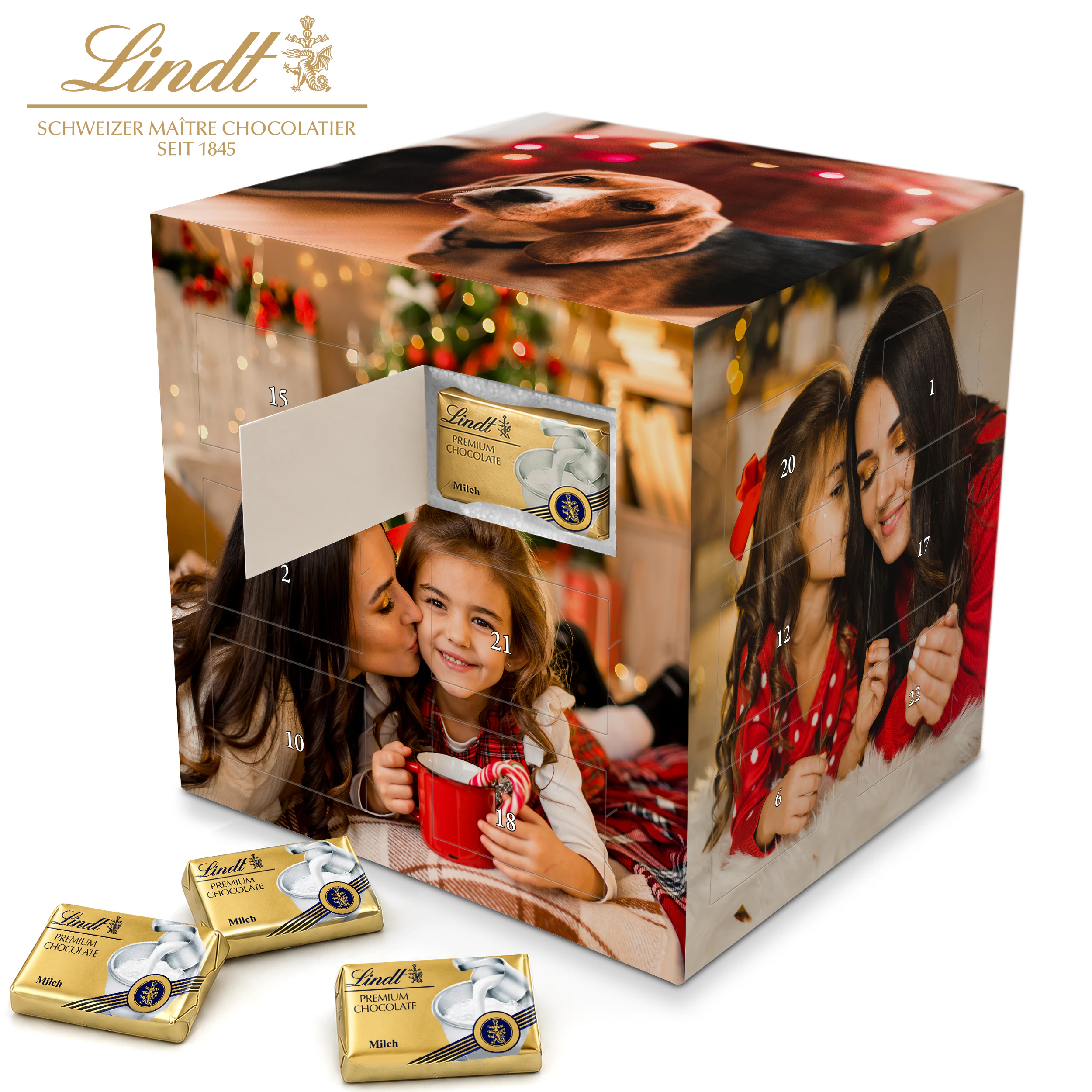 Würfel Adventskalender "Lindt" - Standard 1