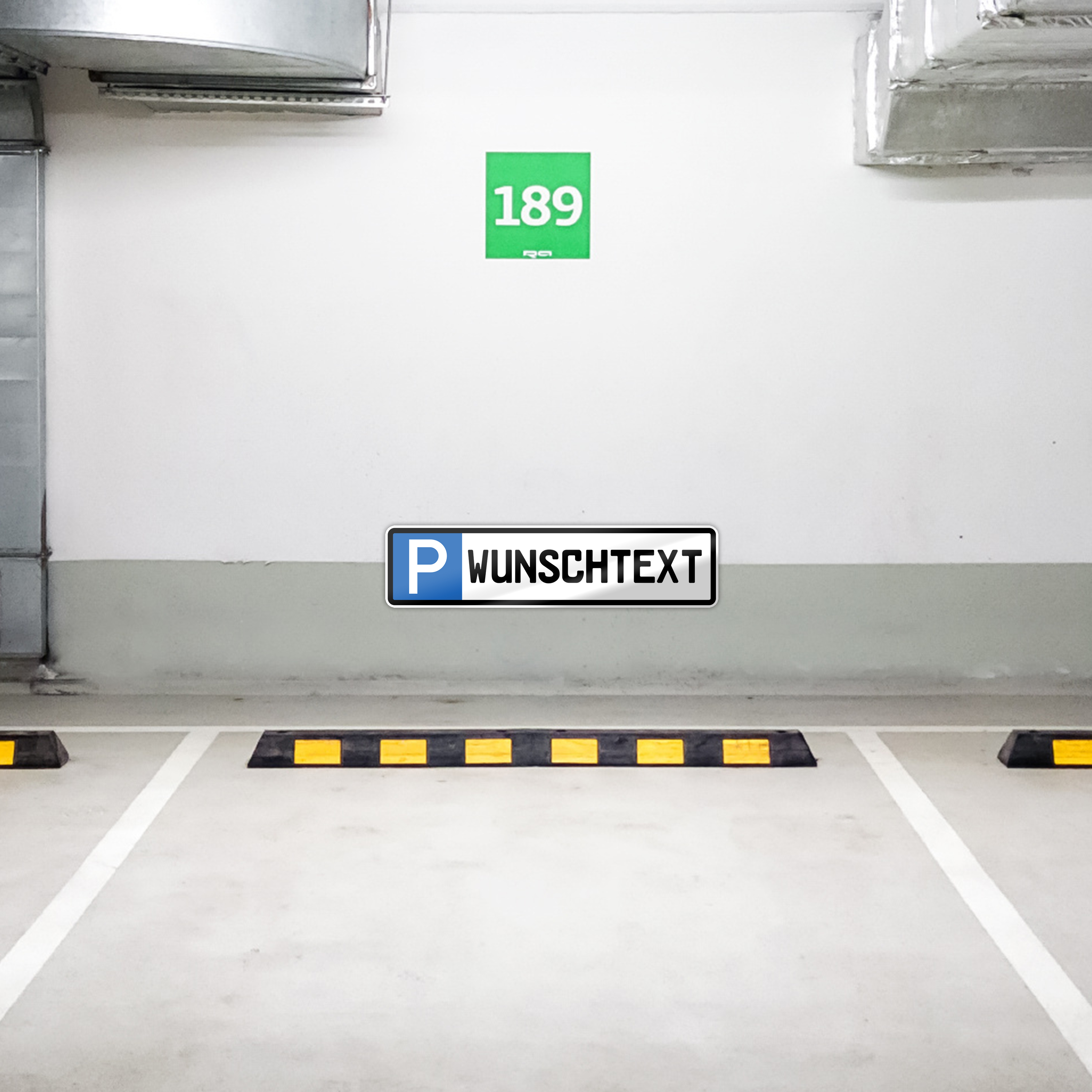 Parkschilder schmal 15 cm x 3,8 cm PVC Hartschaum 5 mm 4