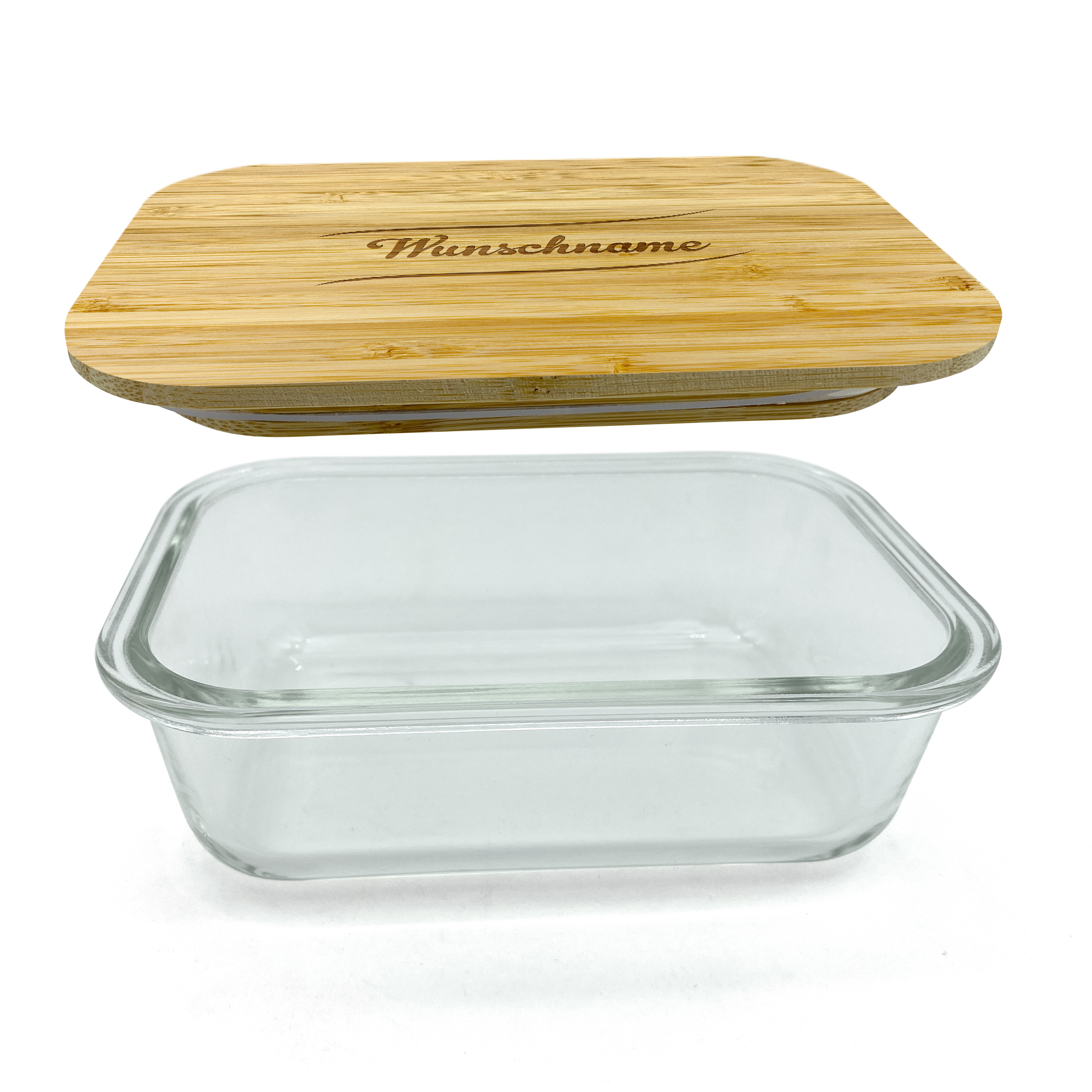 Glas-Frischhaltedose mit Bambusdeckel - Standard 2