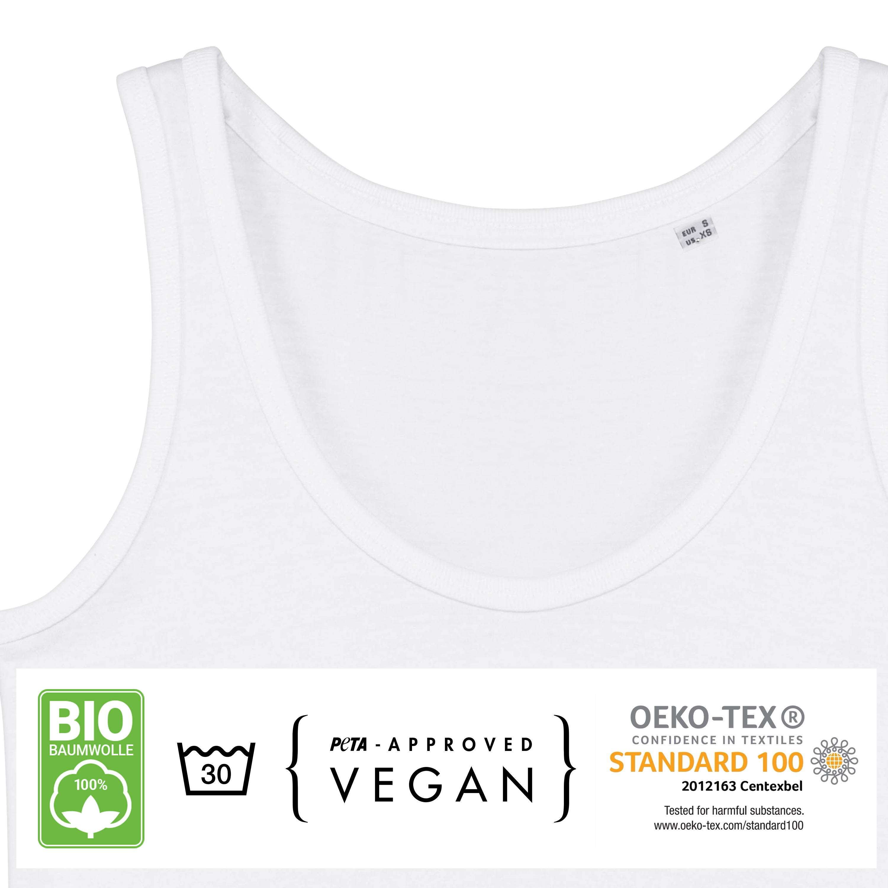 Damen Bio Tanktop Weiß 3