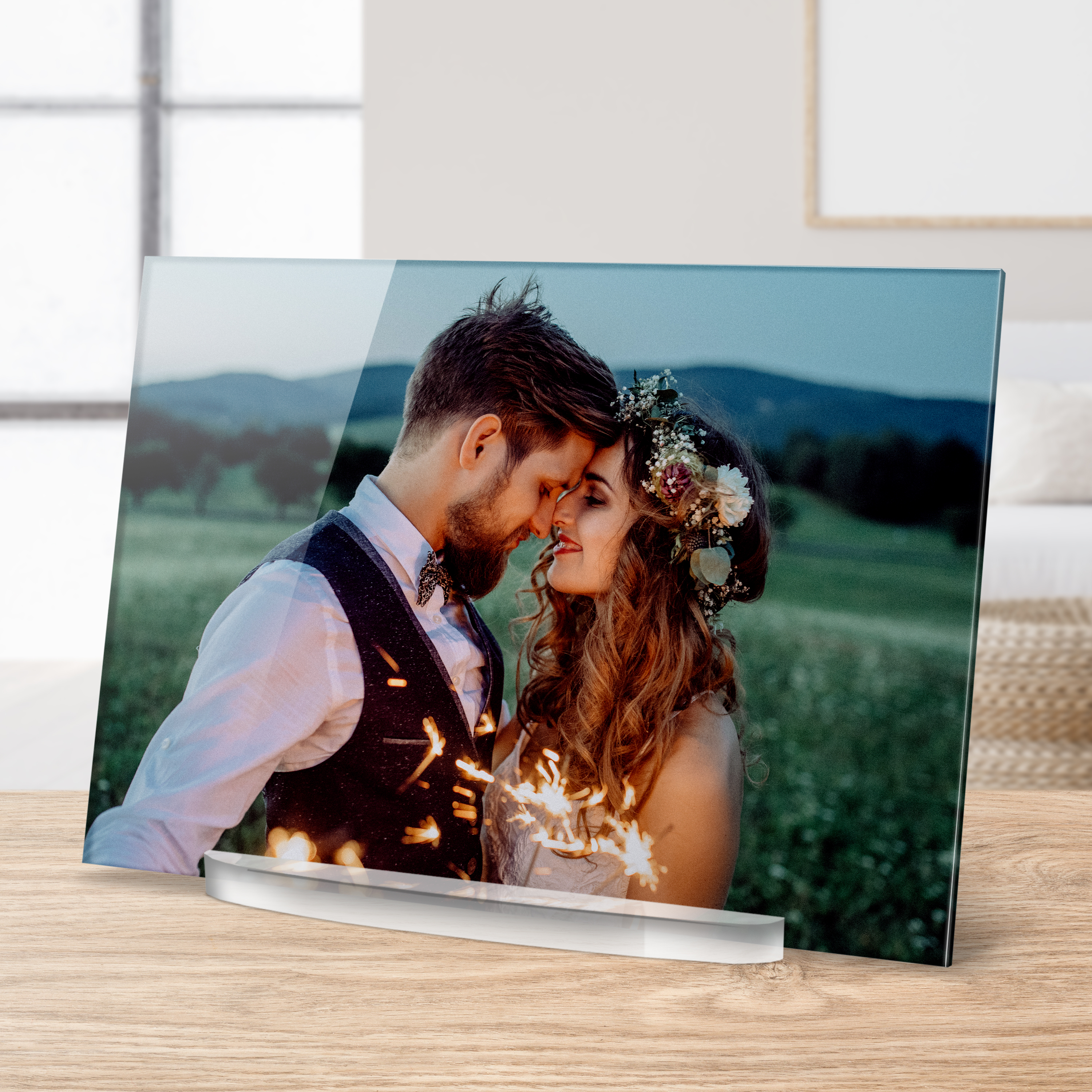 Fotoaufsteller "Acrylglas" Querformat 17 cm x 12 cm 7