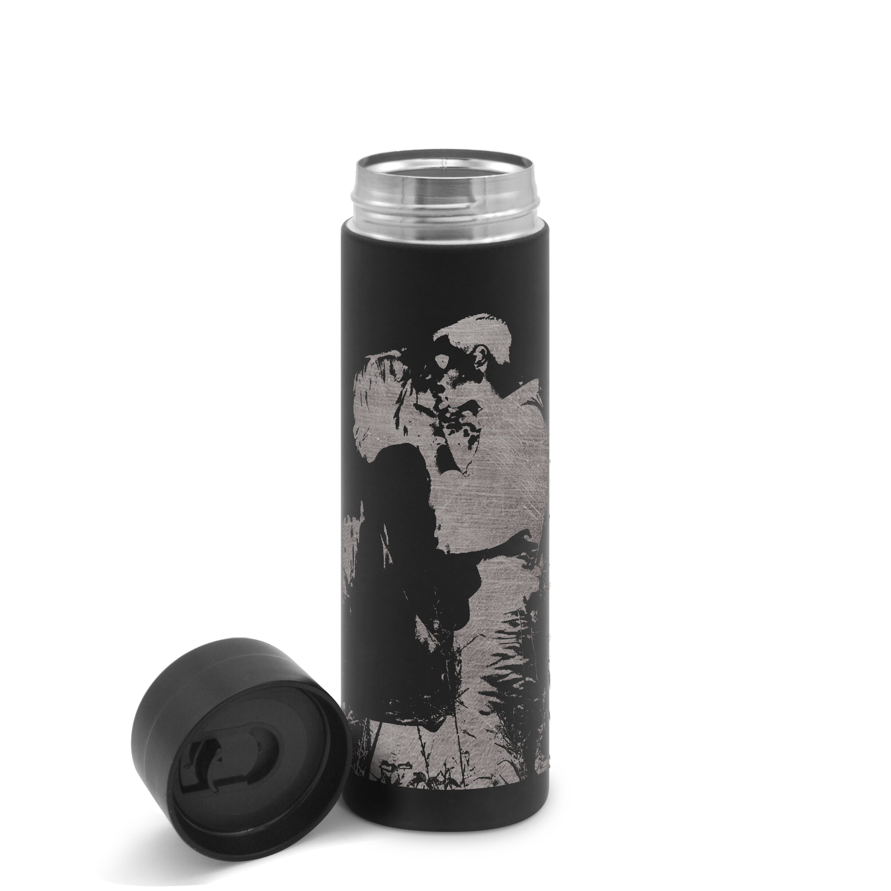 Thermobecher "Premium" Gravur 0,465 Liter Schwarz 2