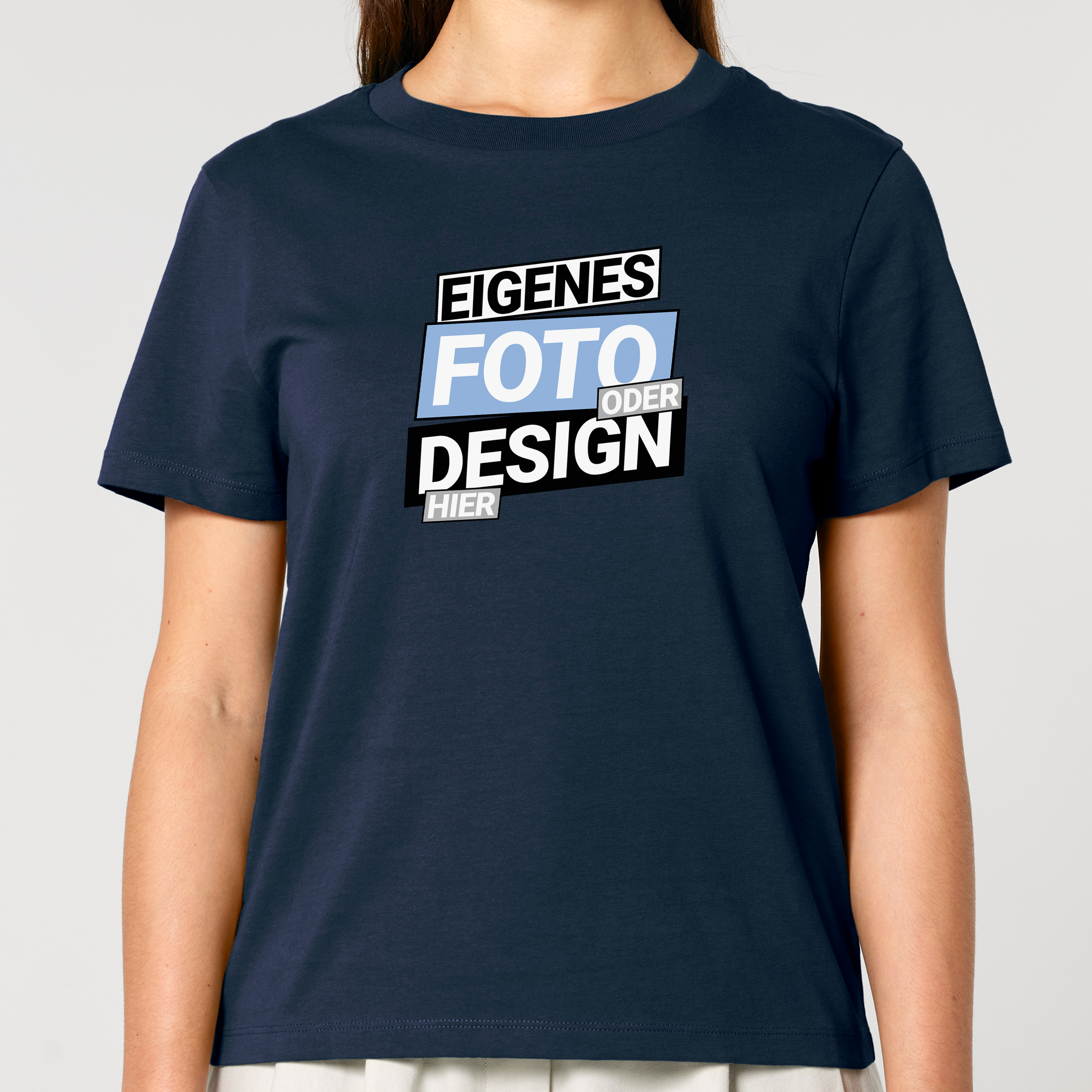 Damen Bio T-Shirt XXL Dunkelblau 5