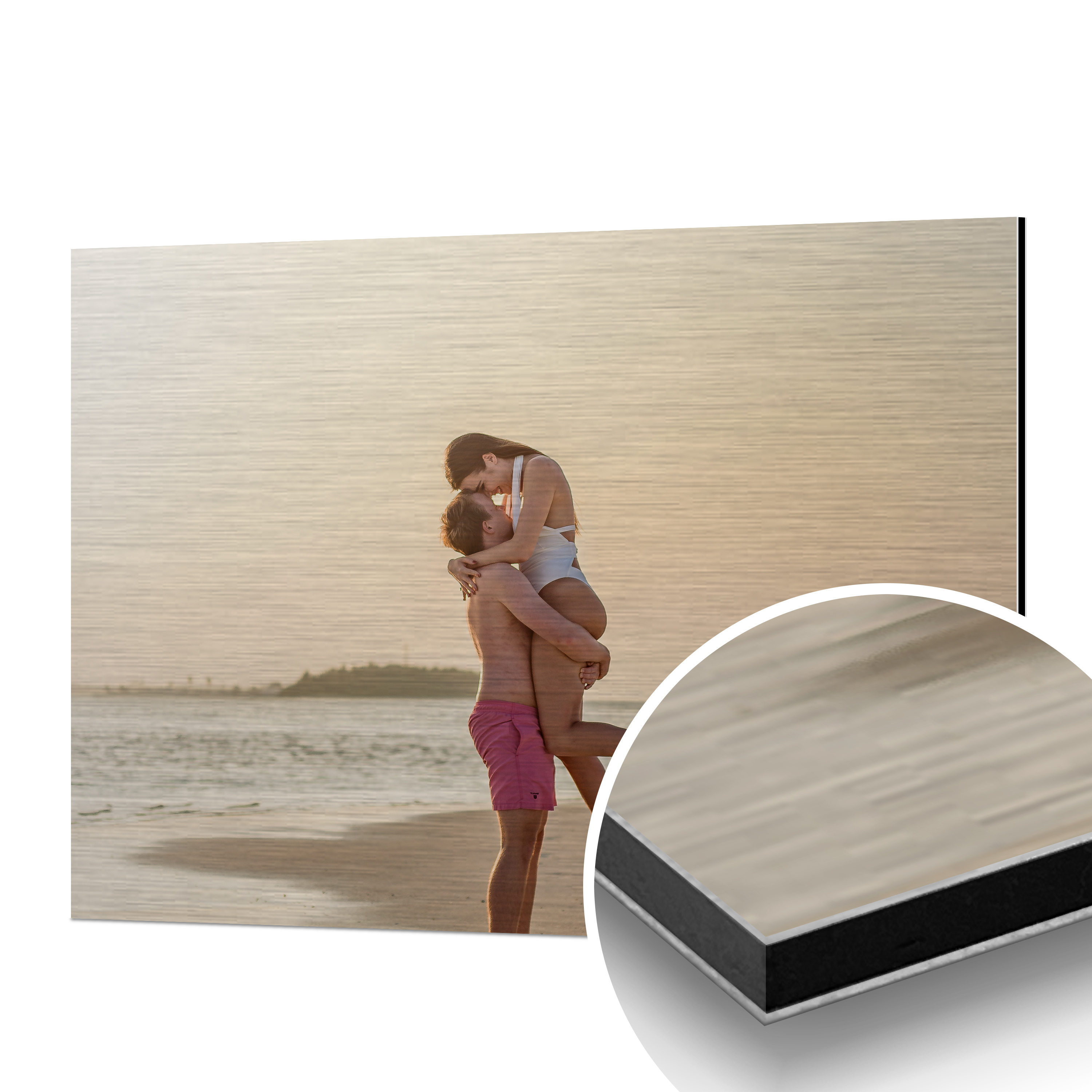 Foto auf Alu-Dibond Alu-Dibond Silber 3 mm 50 x 35 cm 1